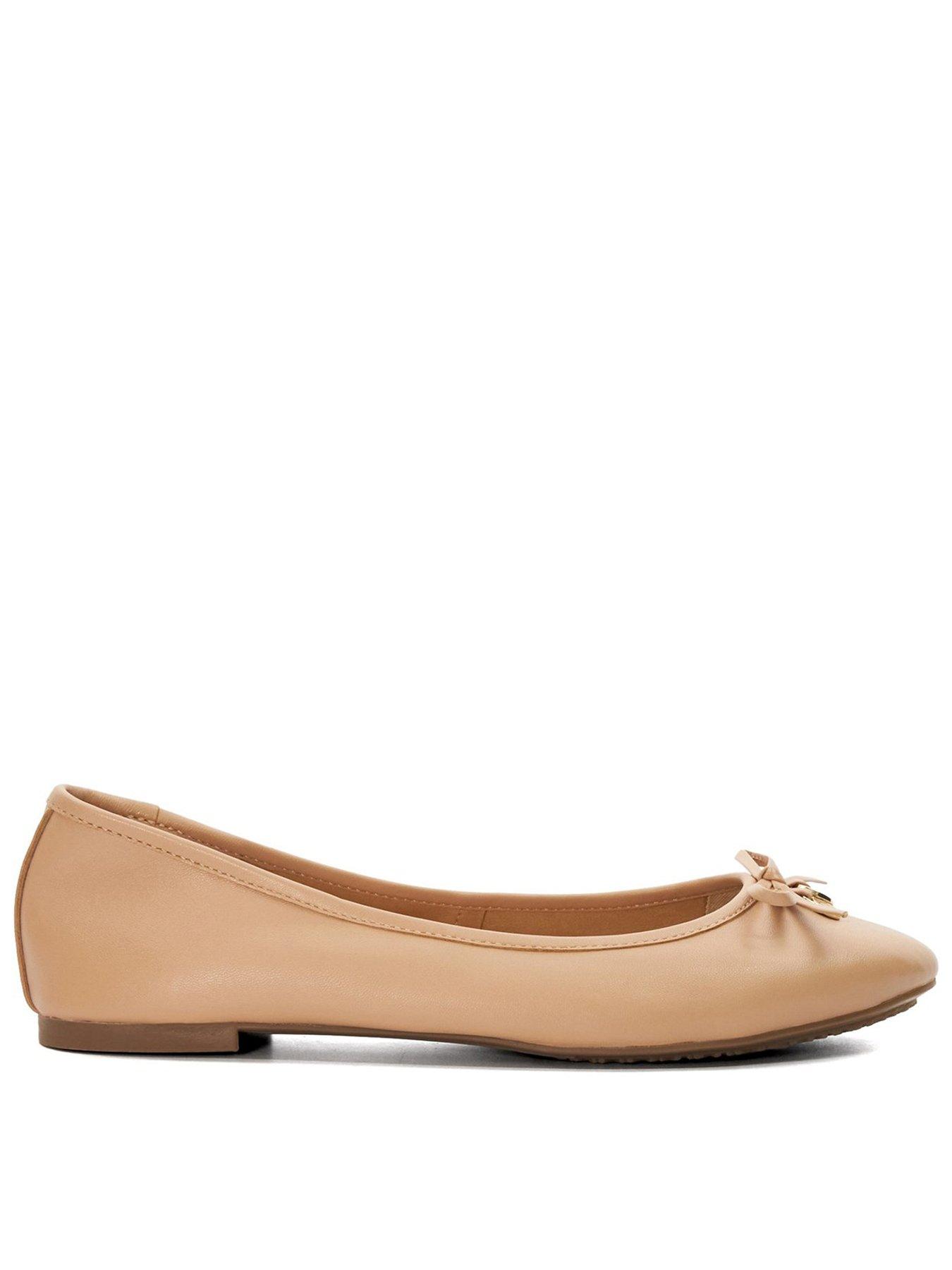 Nude ballet flats on sale