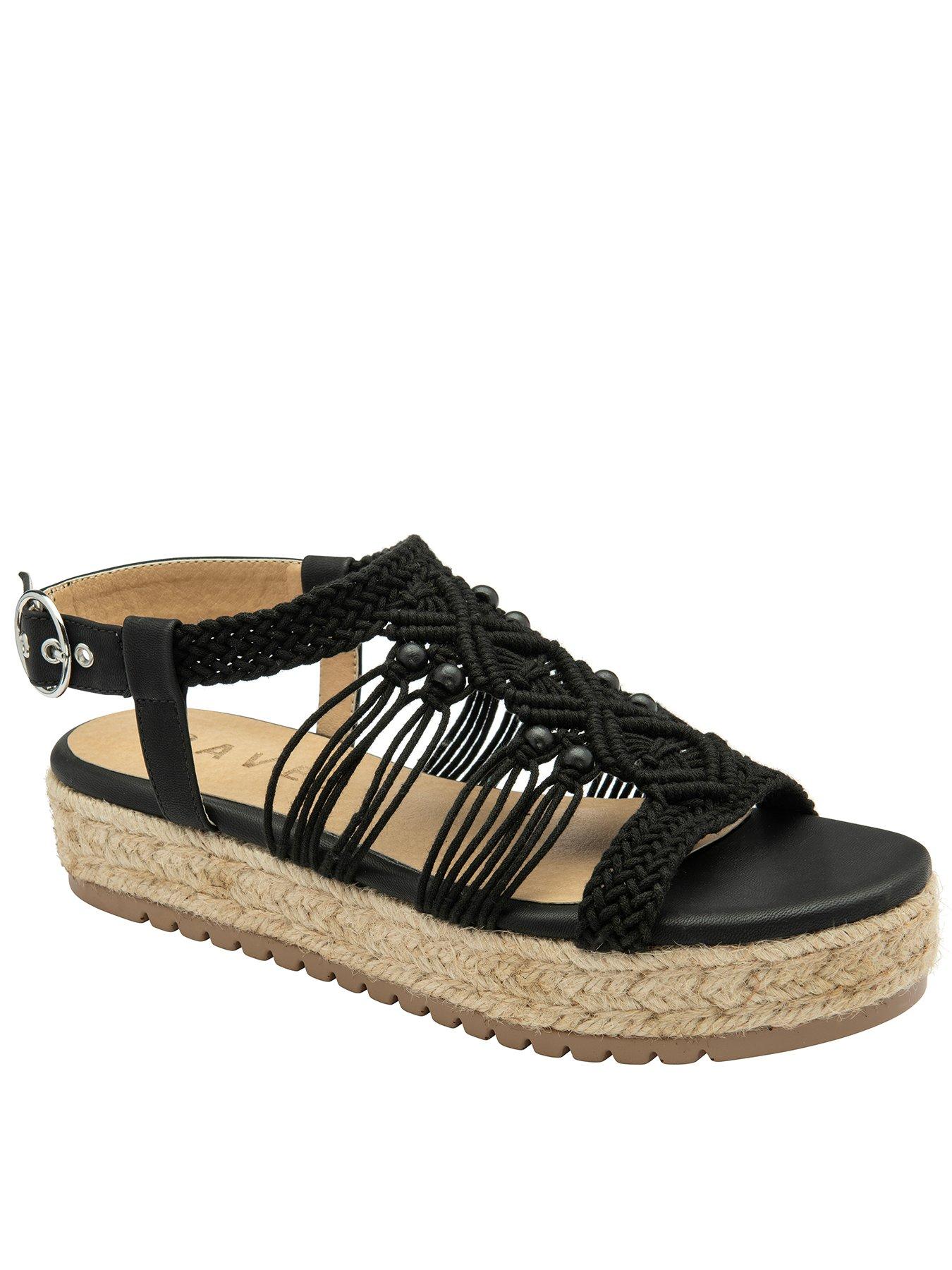 New Look Off White Leather-Look Strappy Espadrille Wedge Heel