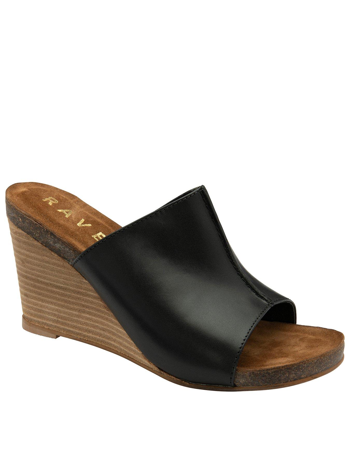 ravel-corby-muled-leather-wedged-sandals-blackfront