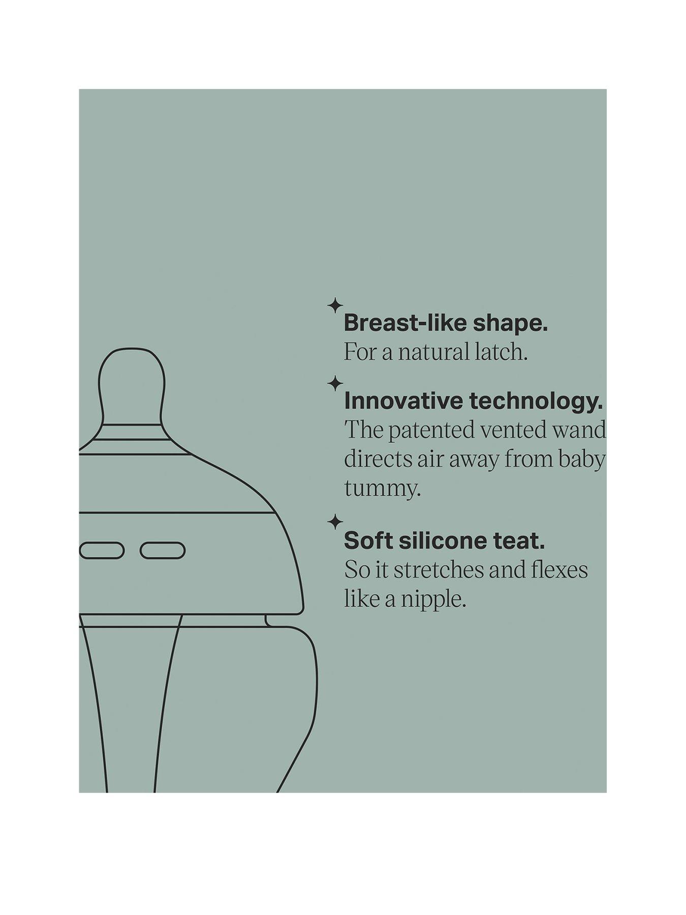 Image 3 of 8 of Tommee Tippee Advanced Anti- Colic 6 x 260ml Bottles - Clear/Blue