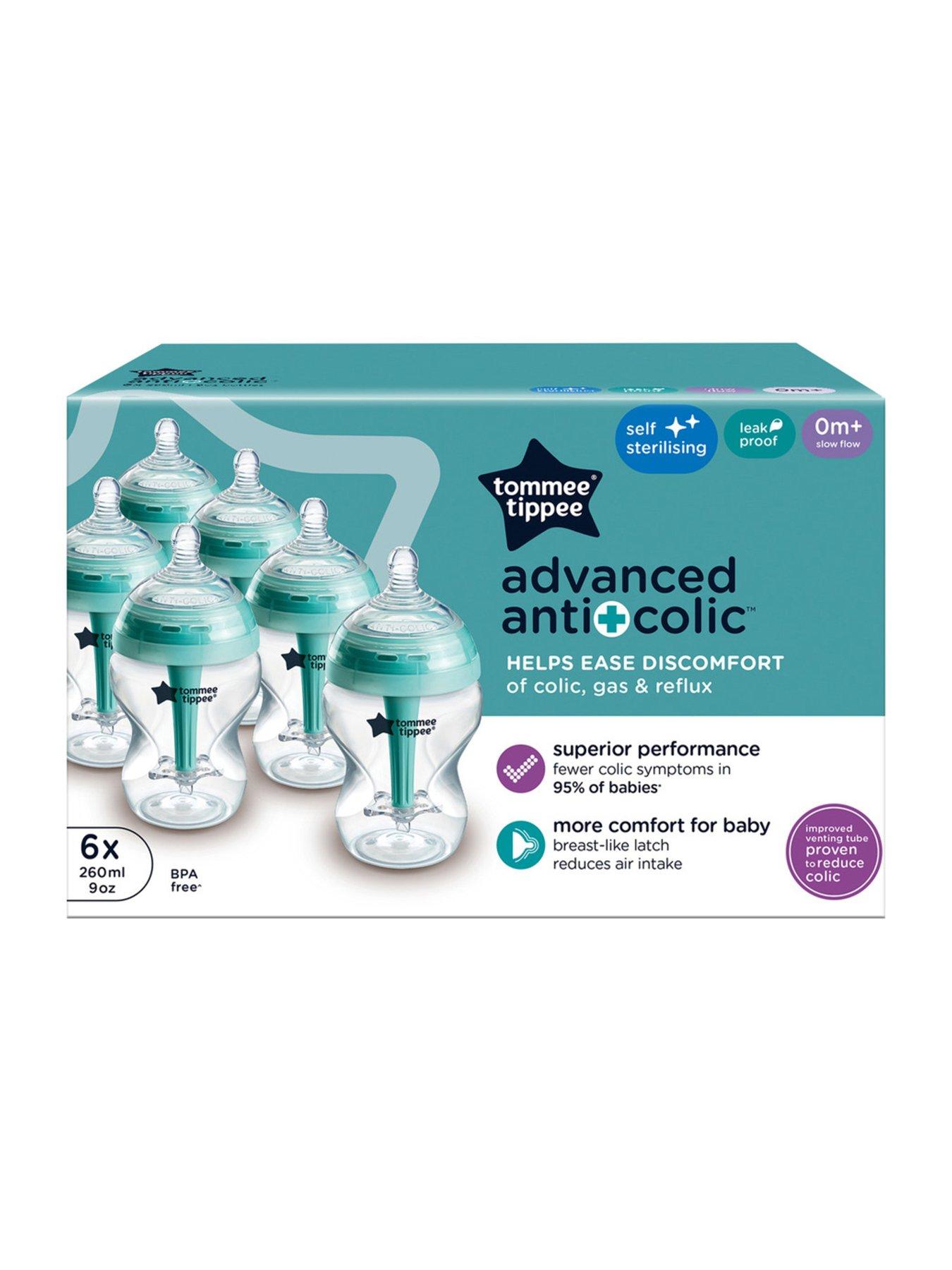 Image 7 of 8 of Tommee Tippee Advanced Anti- Colic 6 x 260ml Bottles - Clear/Blue