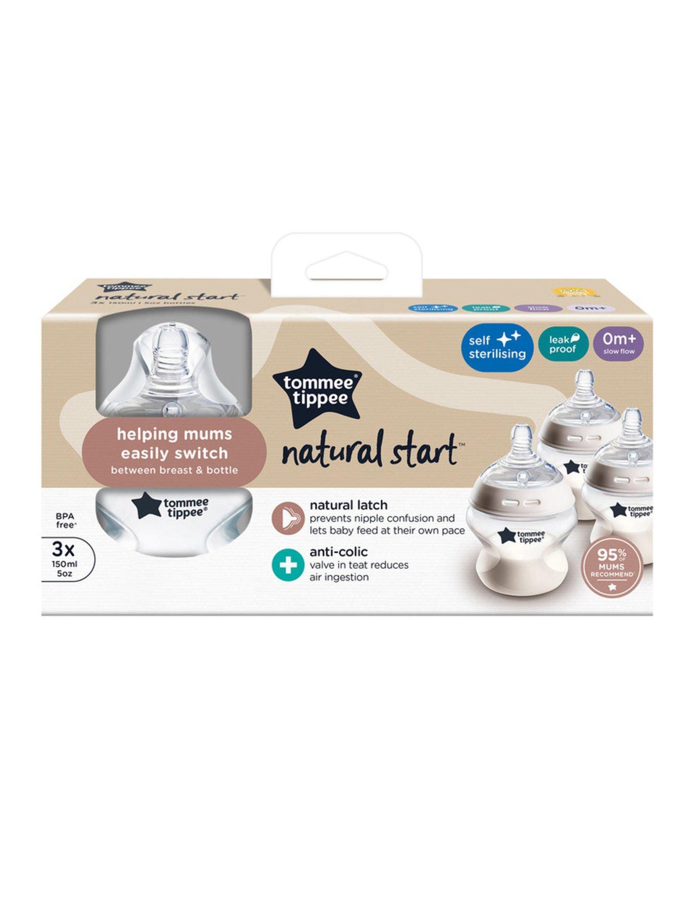 Image 7 of 8 of Tommee Tippee Natural Start 3 x 150ml Feeding Bottles