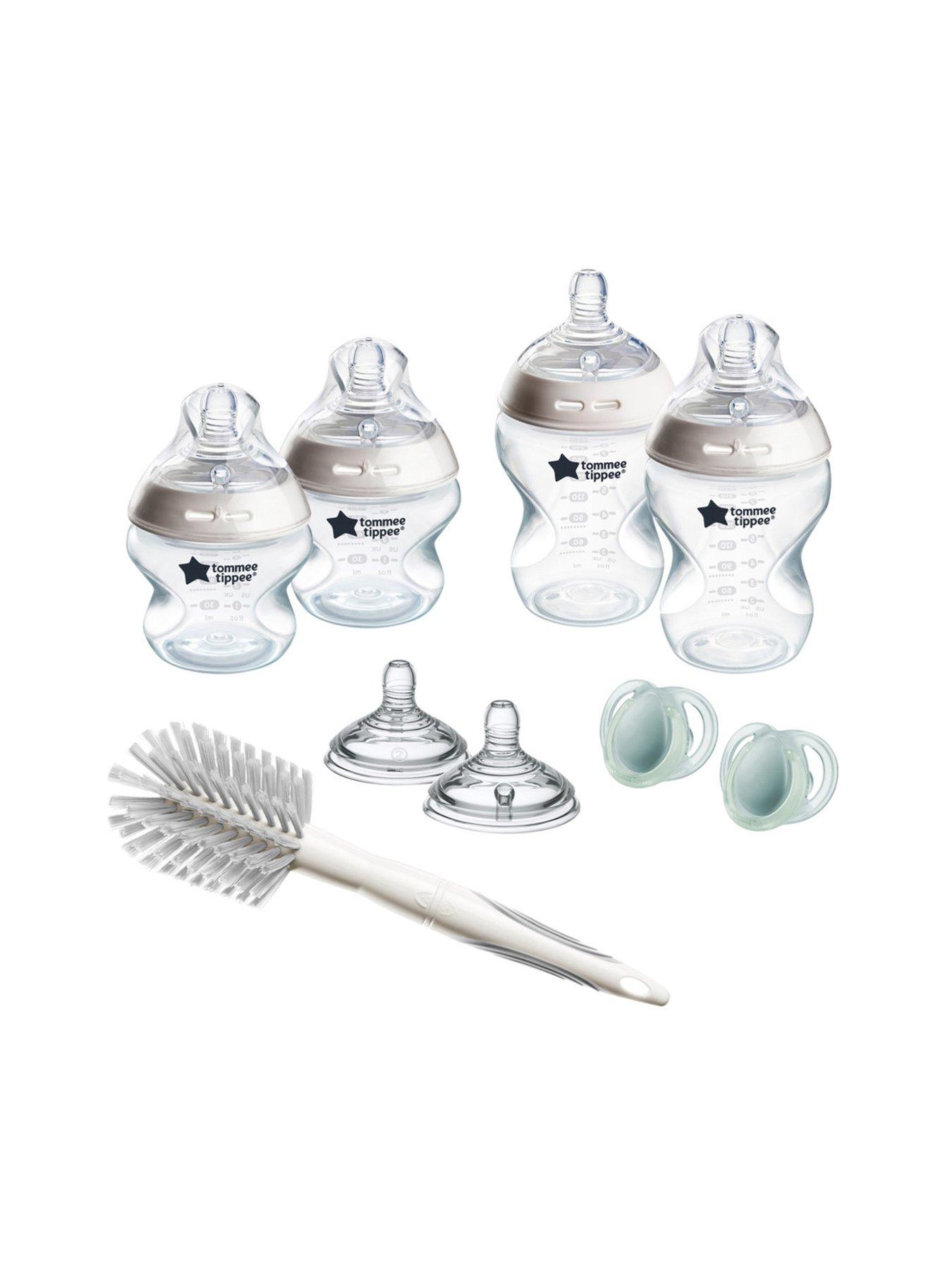 Image 1 of 8 of Tommee Tippee Natural Start Starter Feeding Bottle Kit- Clear
