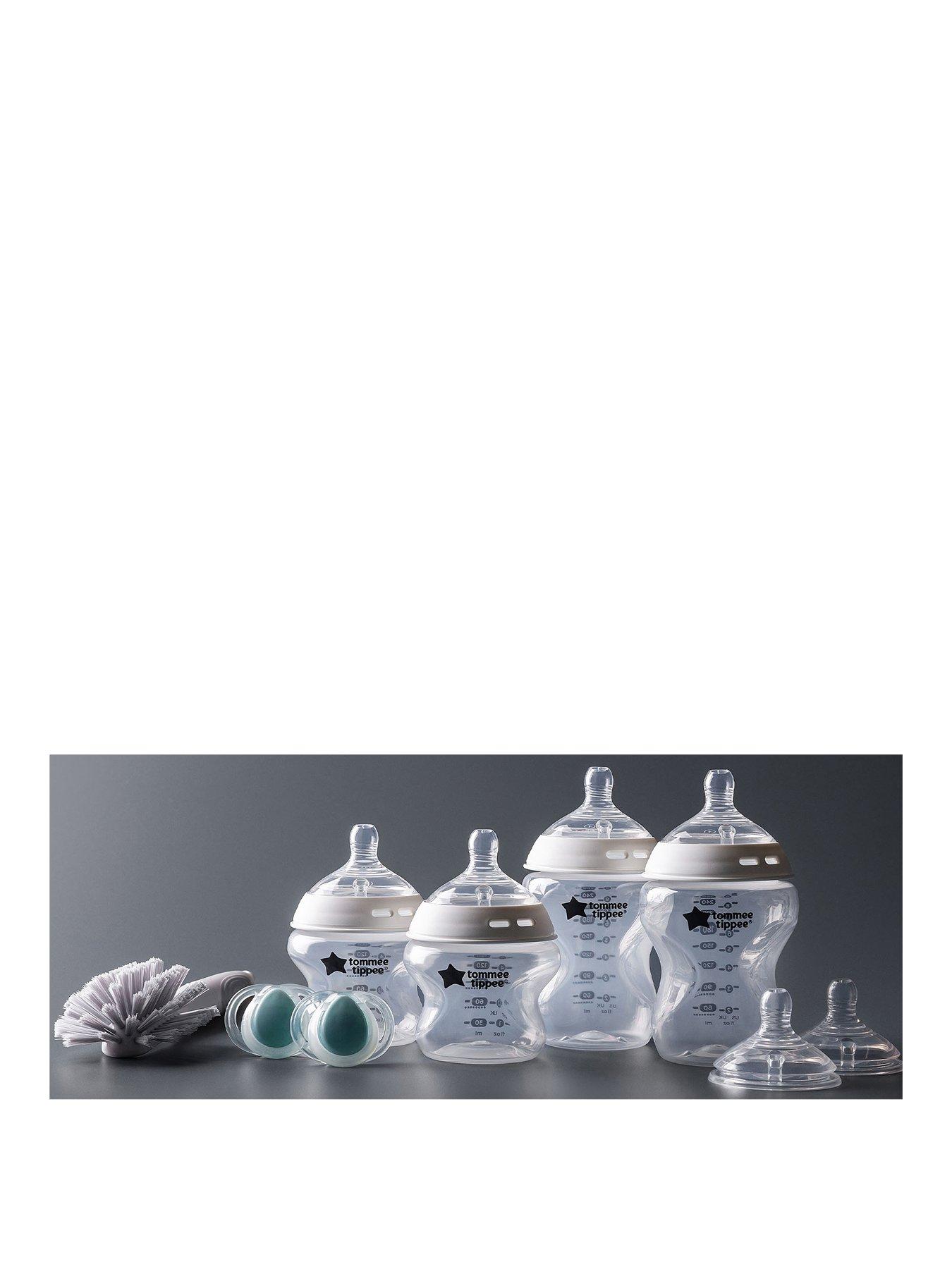 Image 2 of 8 of Tommee Tippee Natural Start Starter Feeding Bottle Kit- Clear