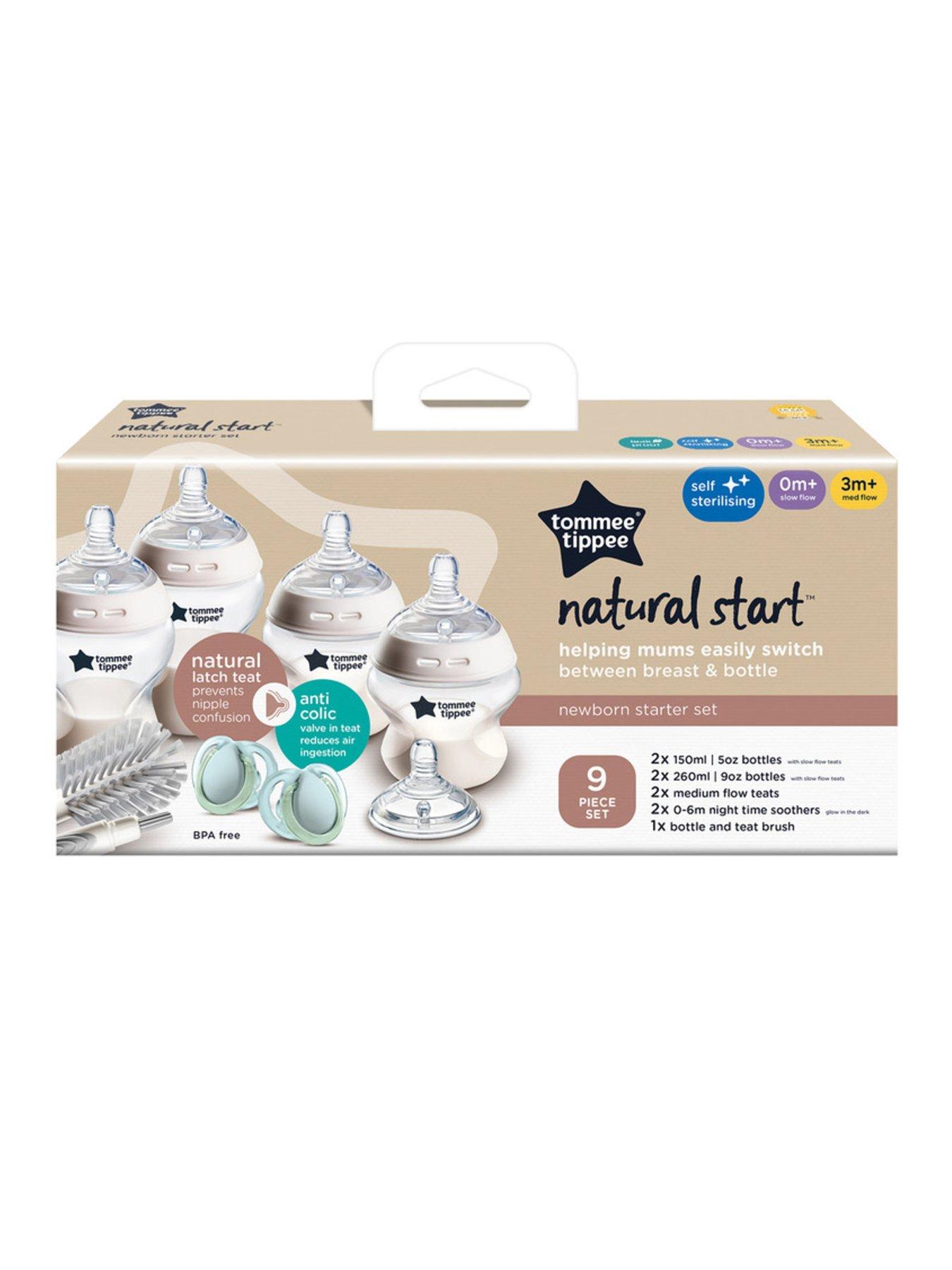 Image 7 of 8 of Tommee Tippee Natural Start Starter Feeding Bottle Kit- Clear