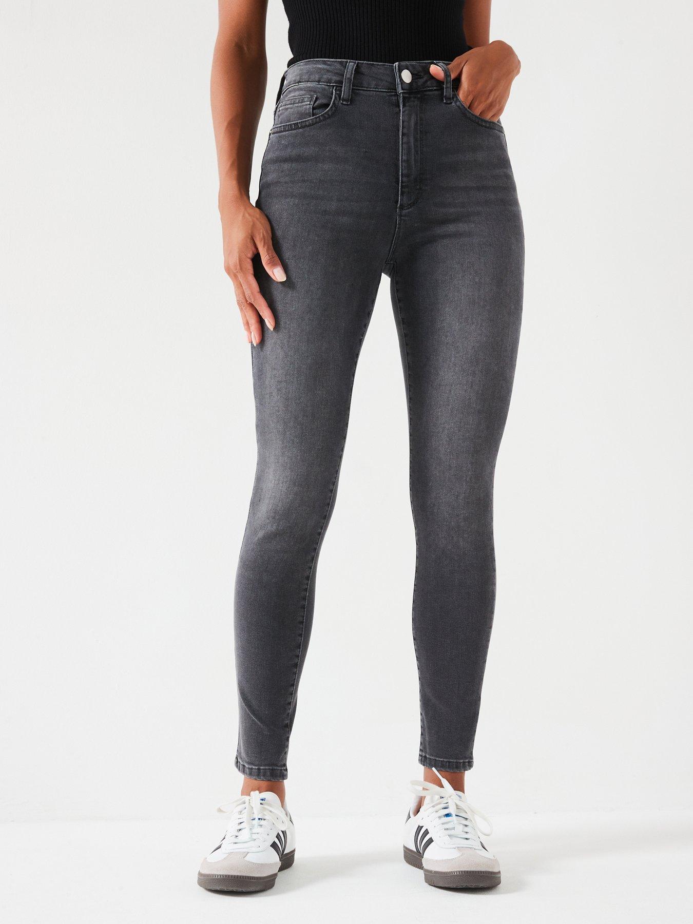 The Very Collection Florence High Rise Skinny Jeans - Charcoal