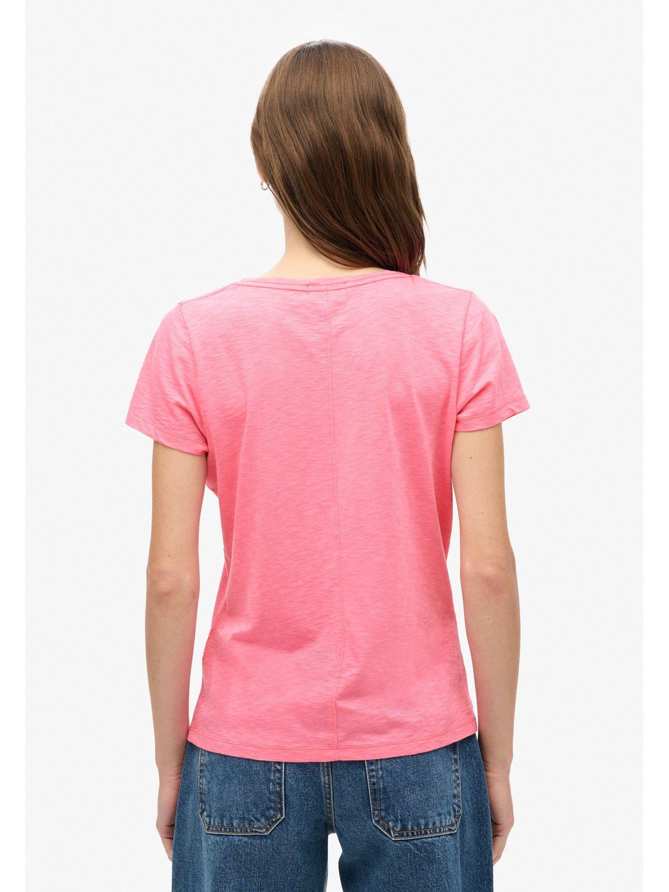 superdry-scoop-neck-t-shirt-pinkstillFront