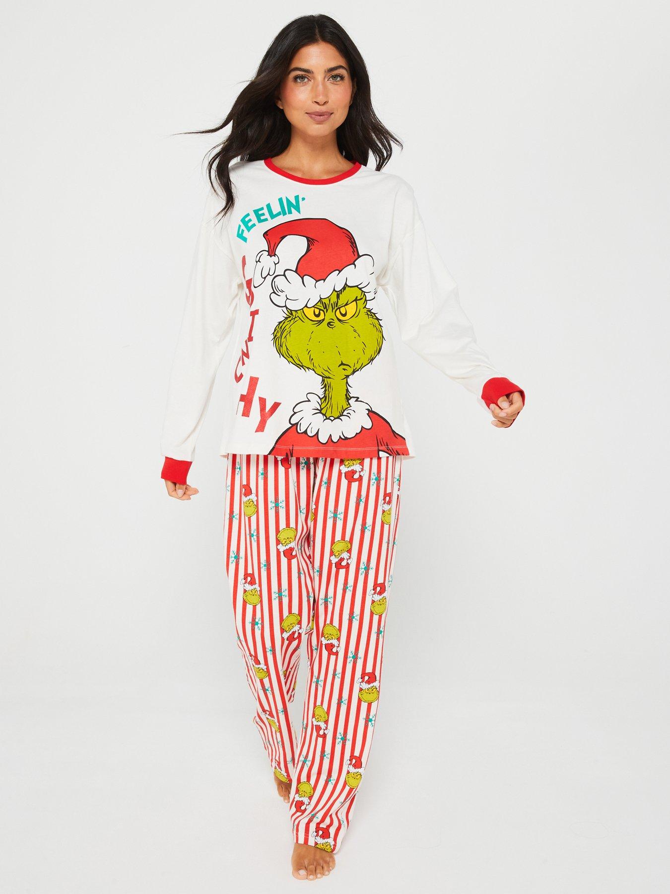 v-by-very-womens-the-grinch-family-christmas-pyjama-off-whitestillFront