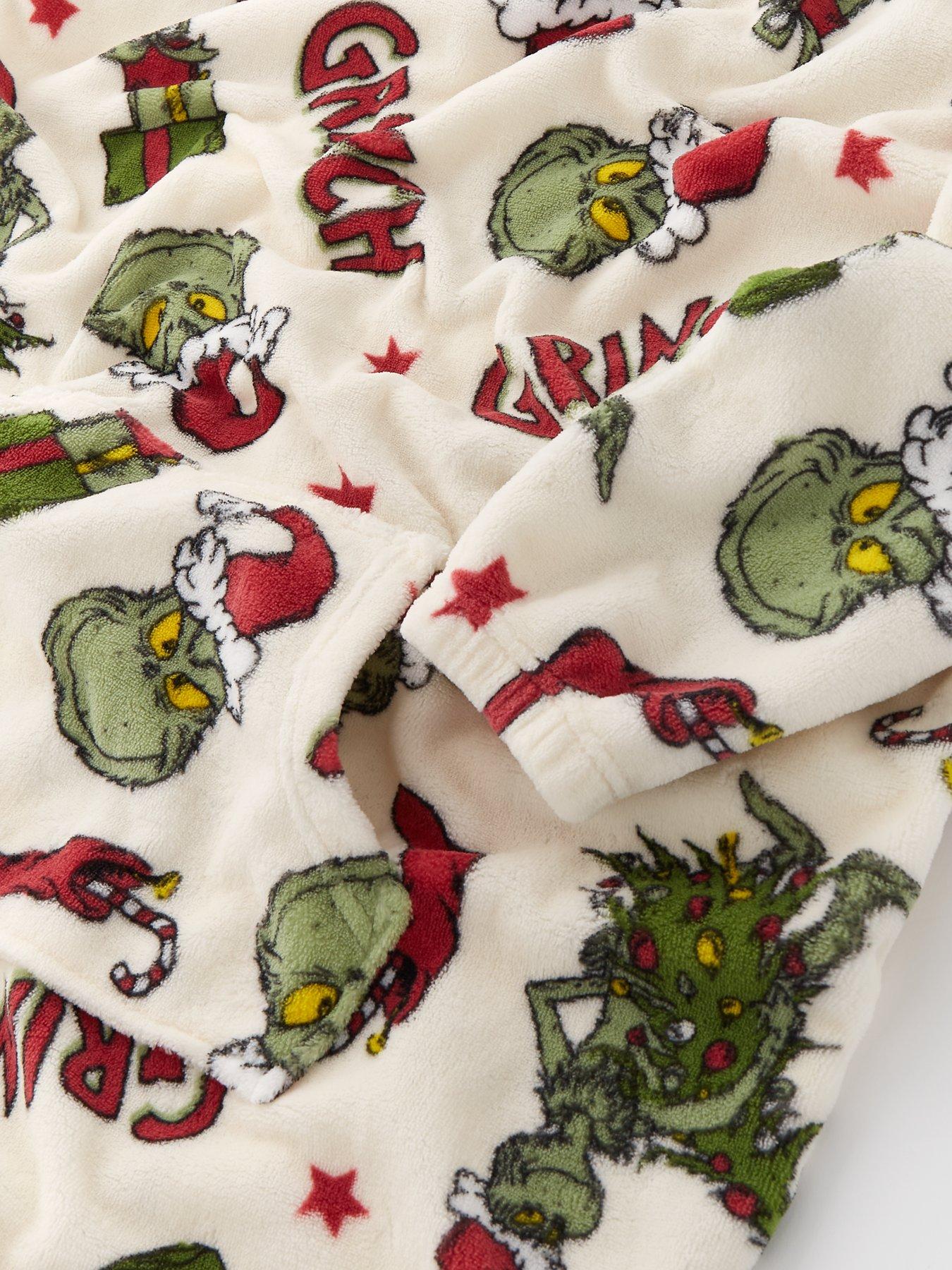 the-grinch-the-grinchunisex-kids-grinch-mini-me-fleece-hooded-blanket-multidetail