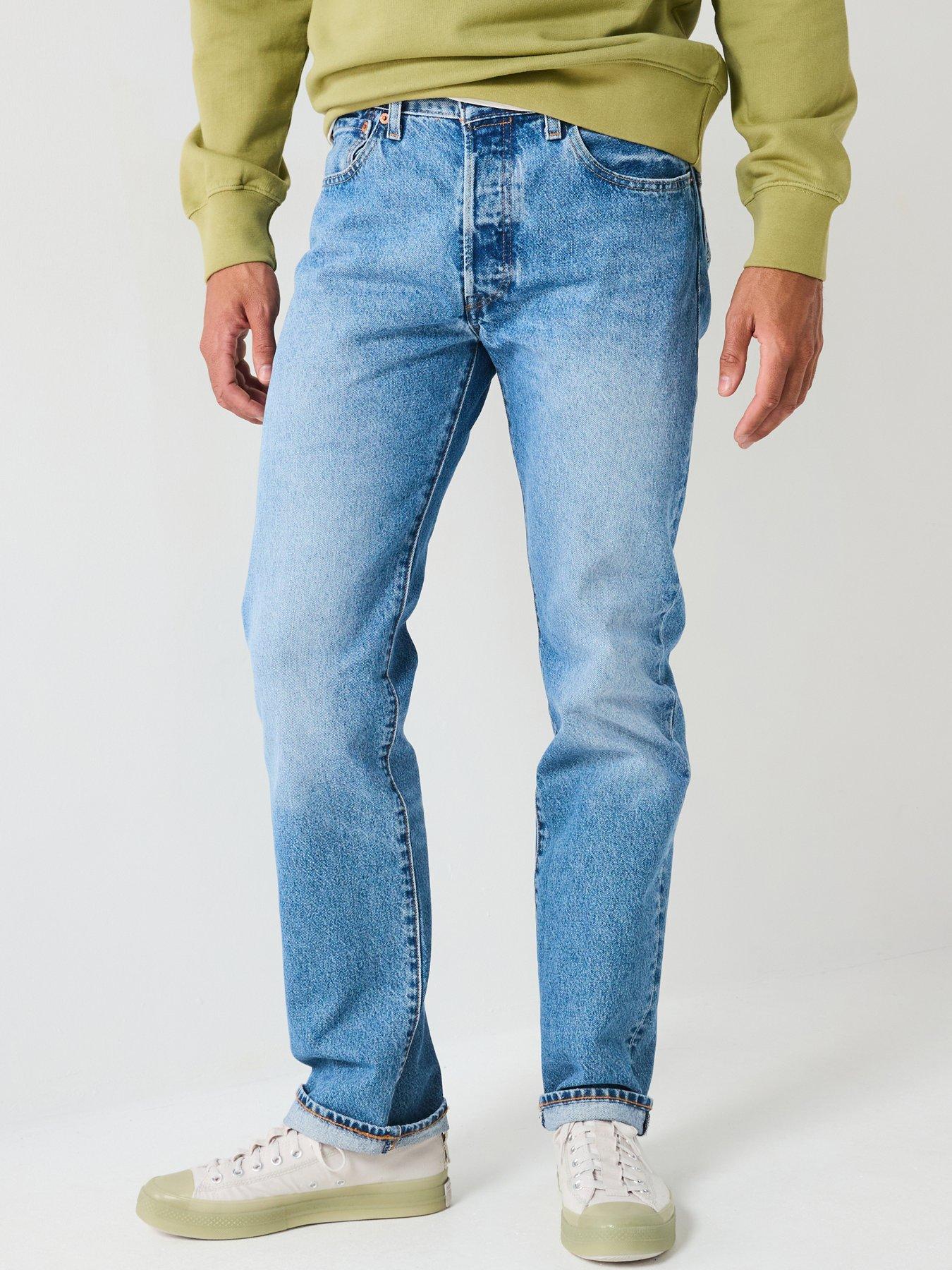 undefined Levi's 501® Original Straight Fit Jeans - Chemicals - Blue