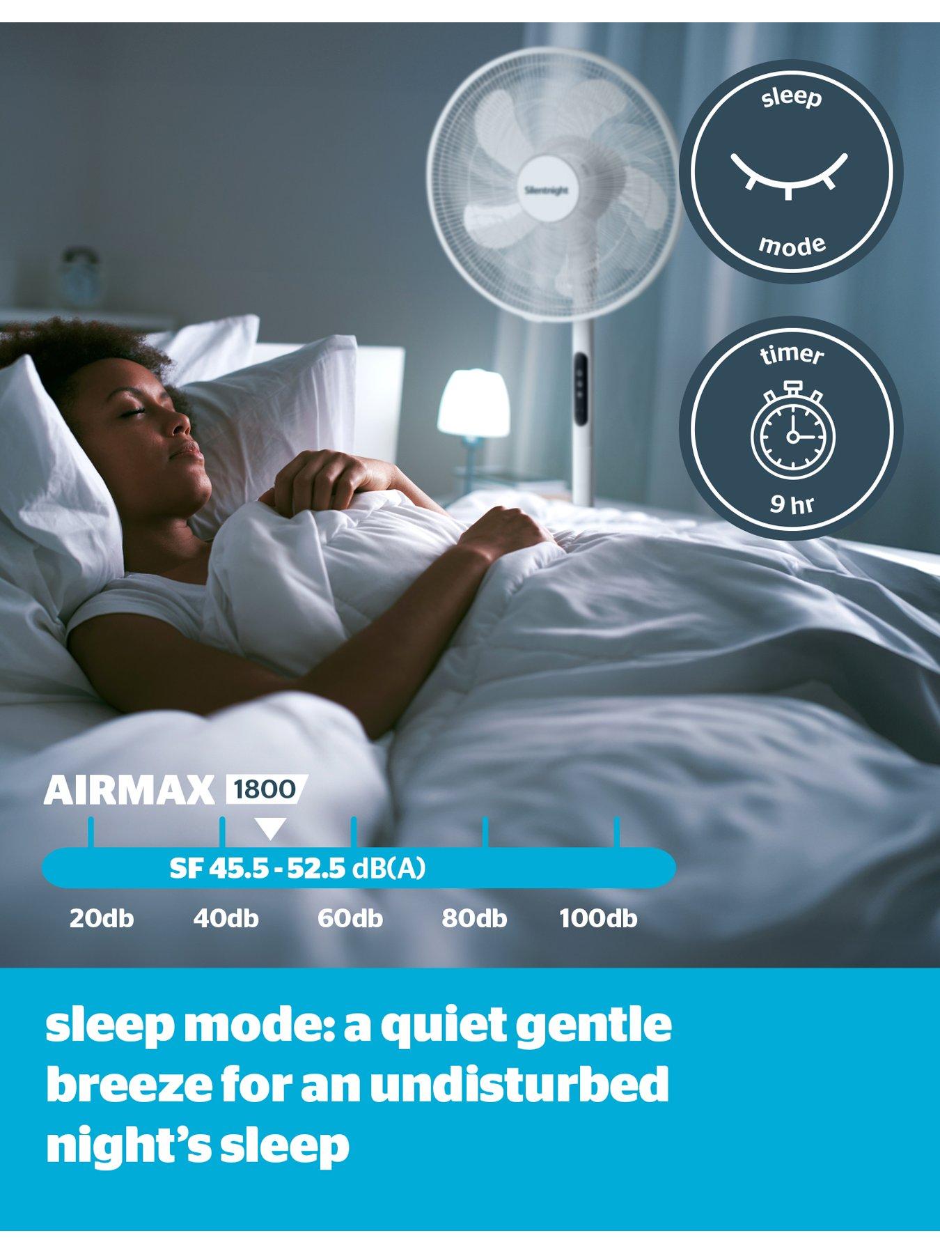 Image 5 of 8 of Silentnight Silentnight Home Electrics Airmax 1800 Oscillating Pedestal&nbsp;Fan - White LED Display