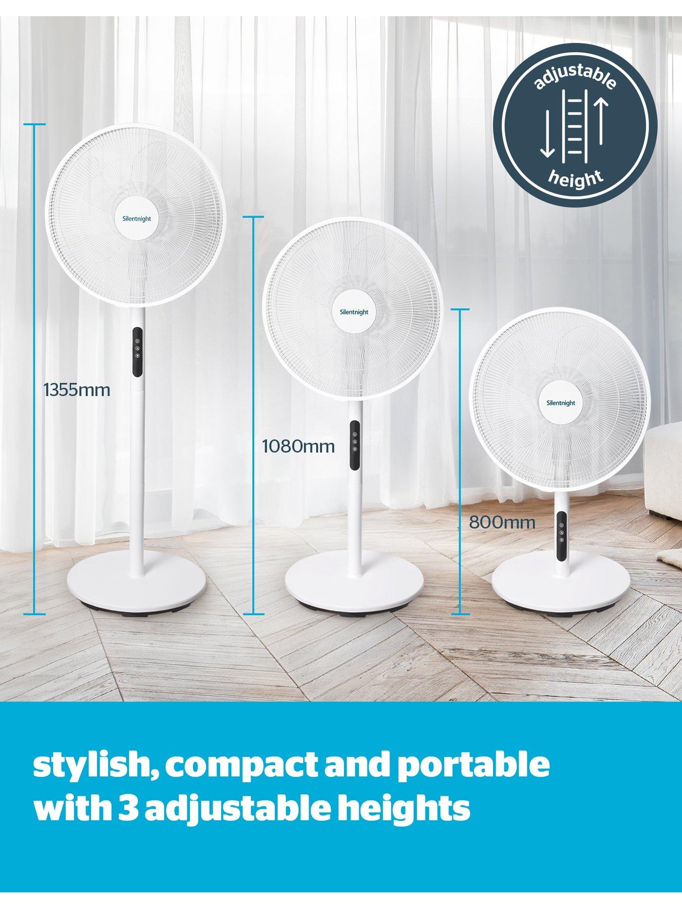 Image 7 of 8 of Silentnight Silentnight Home Electrics Airmax 1800 Oscillating Pedestal&nbsp;Fan - White LED Display