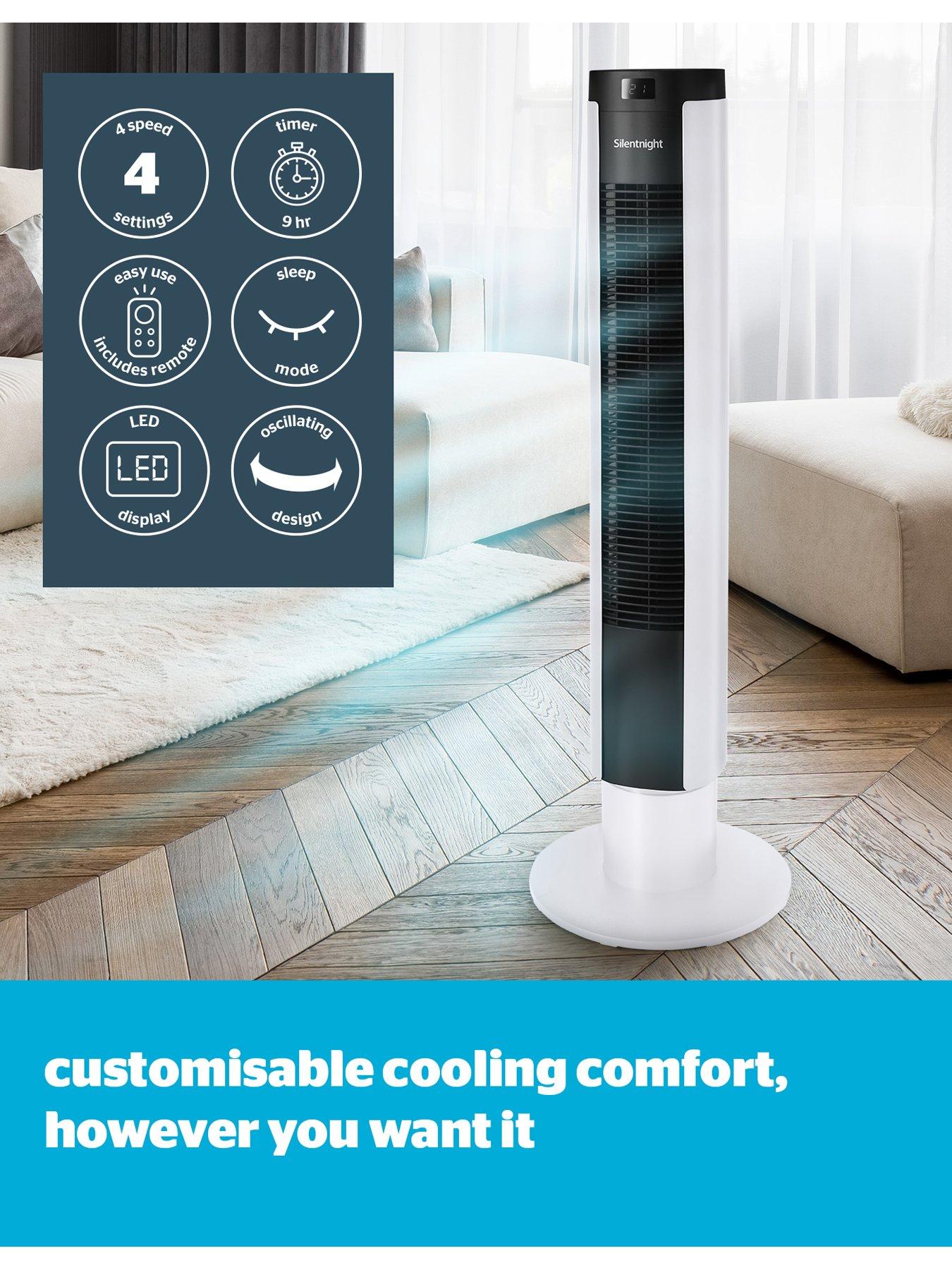 Image 2 of 6 of Silentnight Silentnight Home Electrics Airmax 3400 Oscillating Tower Fan - Digital Control