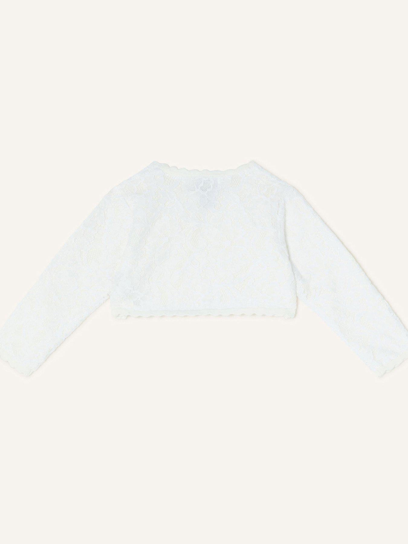 Monsoon Baby Girls Lace Cardigan Ivory Very Ireland