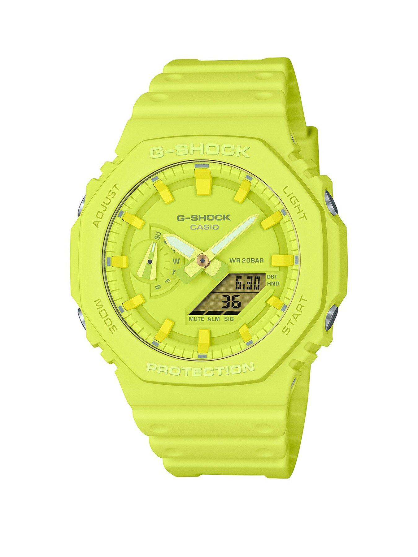 undefined G-Shock GA-2100-9A9ER Yellow Resin Watch