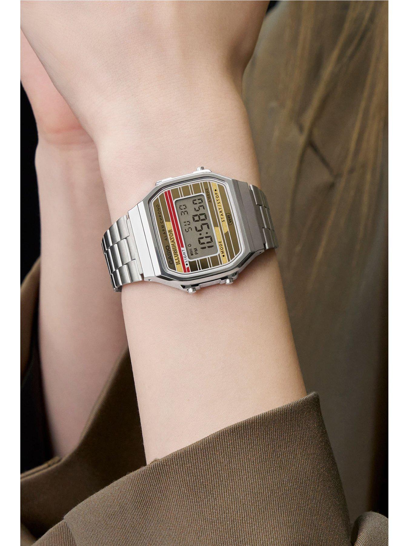 Image 2 of 3 of Casio Casio A168WEHA-9AEF Stainless Steel Bracelet Watch