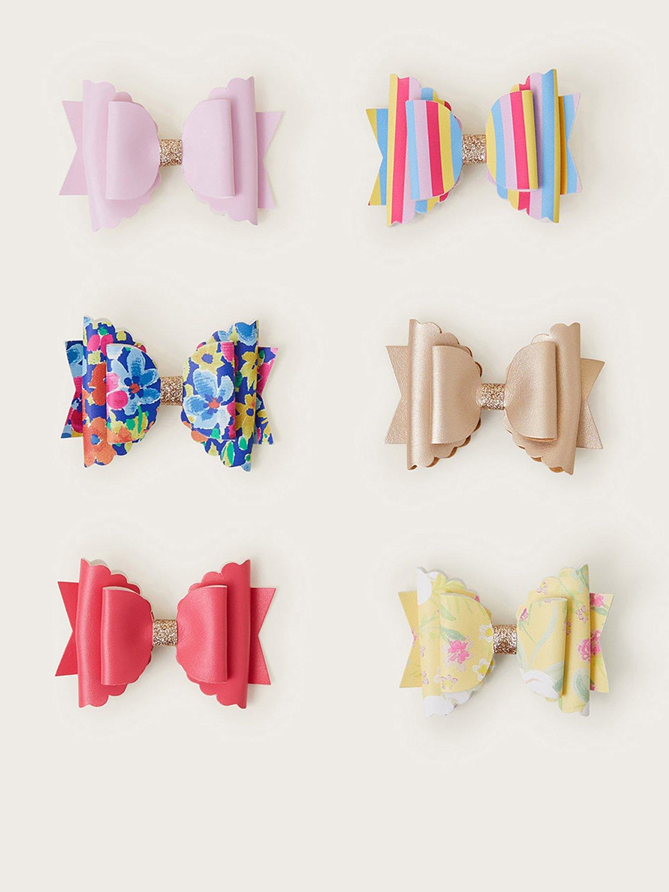 Image 1 of 2 of Monsoon Girls 6 Pack Bowtique Clips - Multi