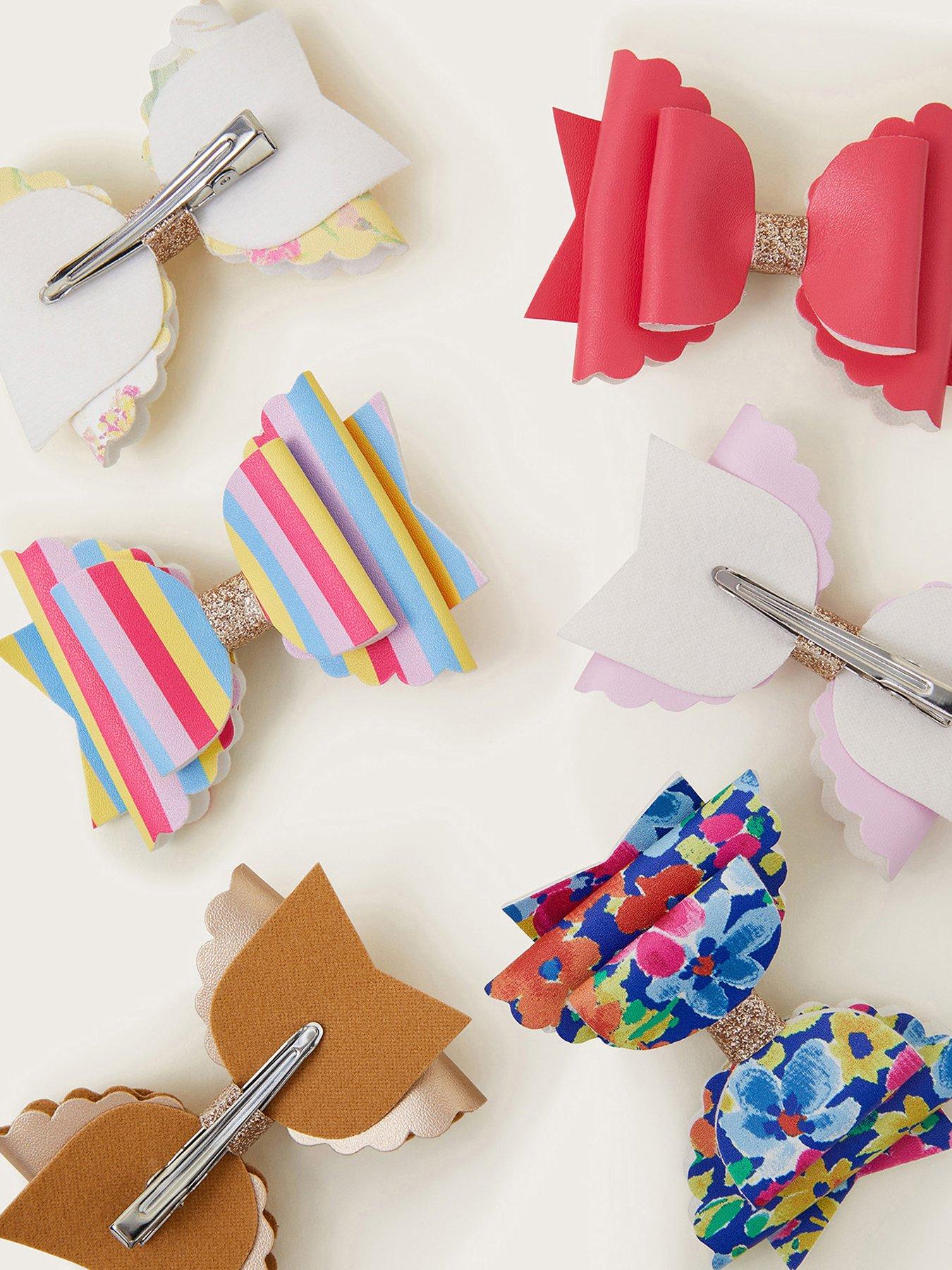 Image 2 of 2 of Monsoon Girls 6 Pack Bowtique Clips - Multi