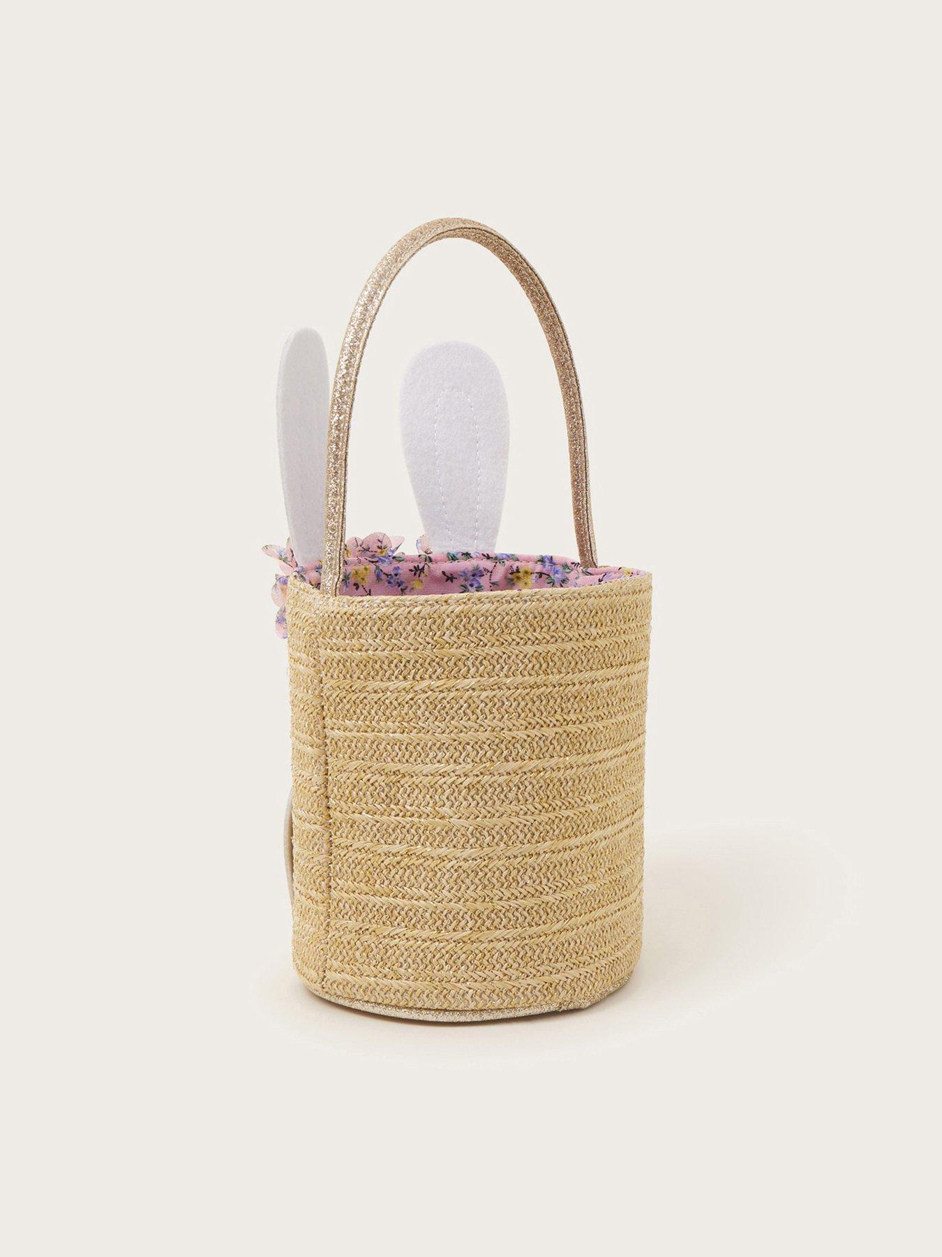Image 2 of 3 of Monsoon Girls Ditsy Bunny Basket - Multi