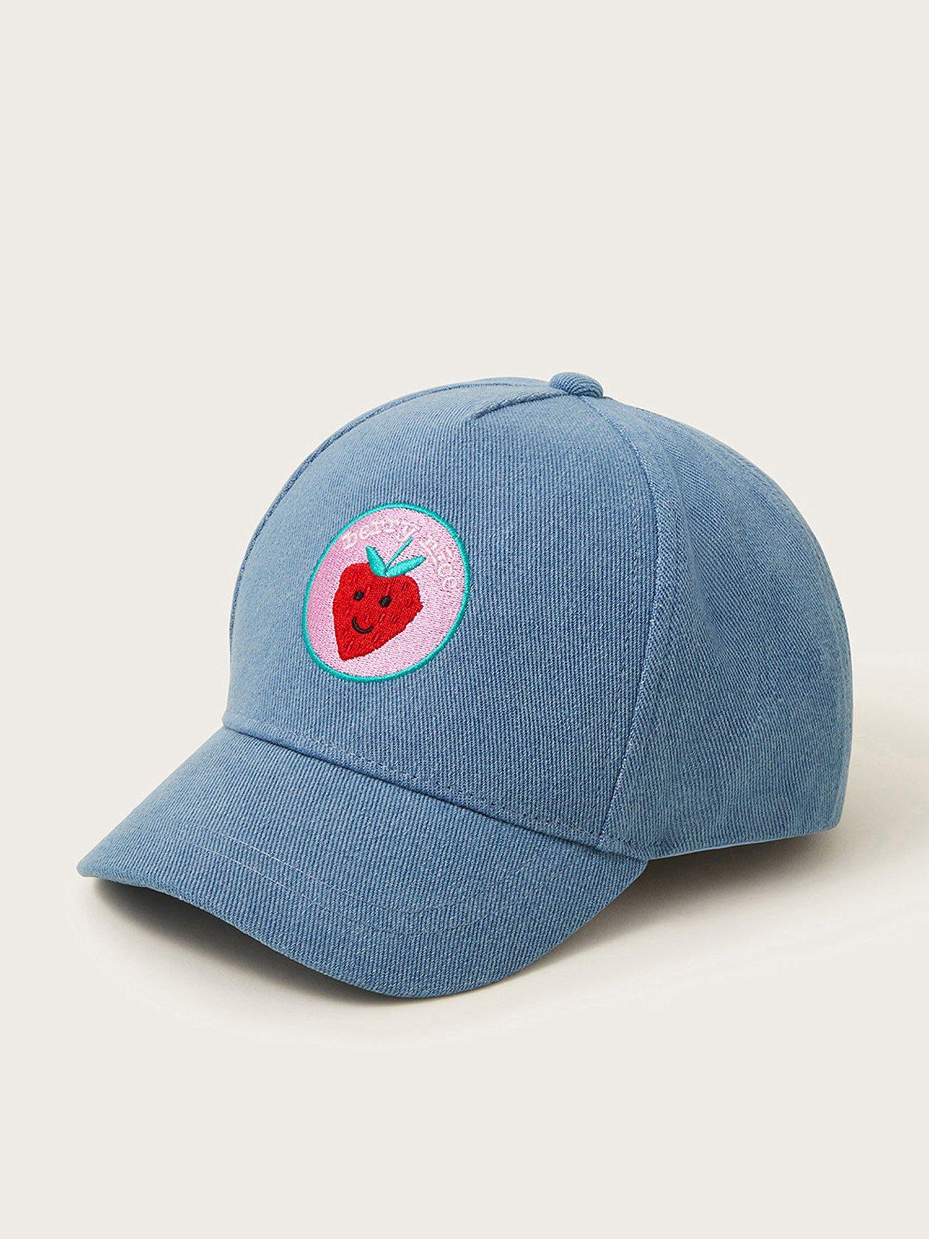 Image 1 of 3 of Monsoon Girls Washed Denim Cap - Blue