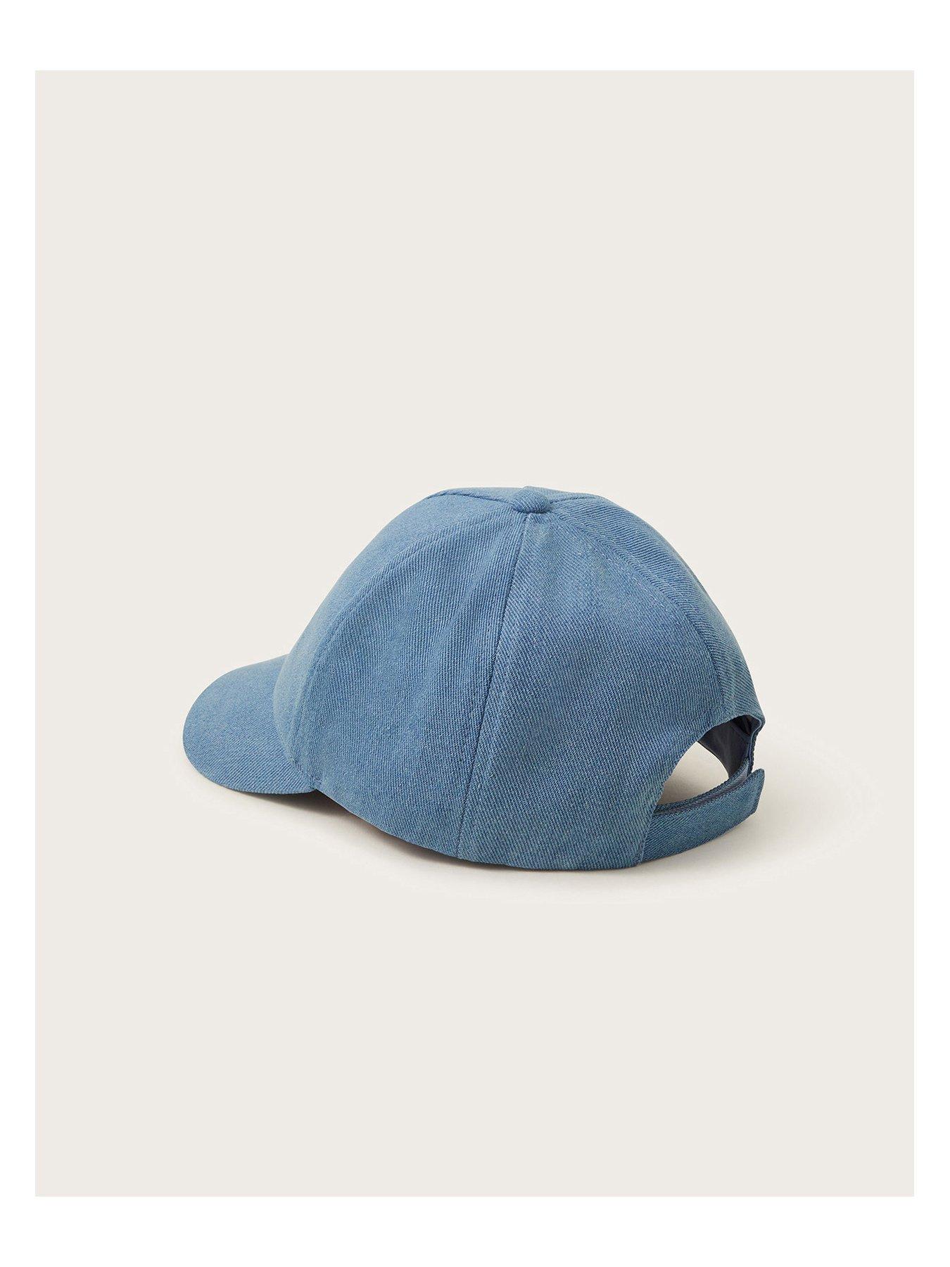 Image 2 of 3 of Monsoon Girls Washed Denim Cap - Blue