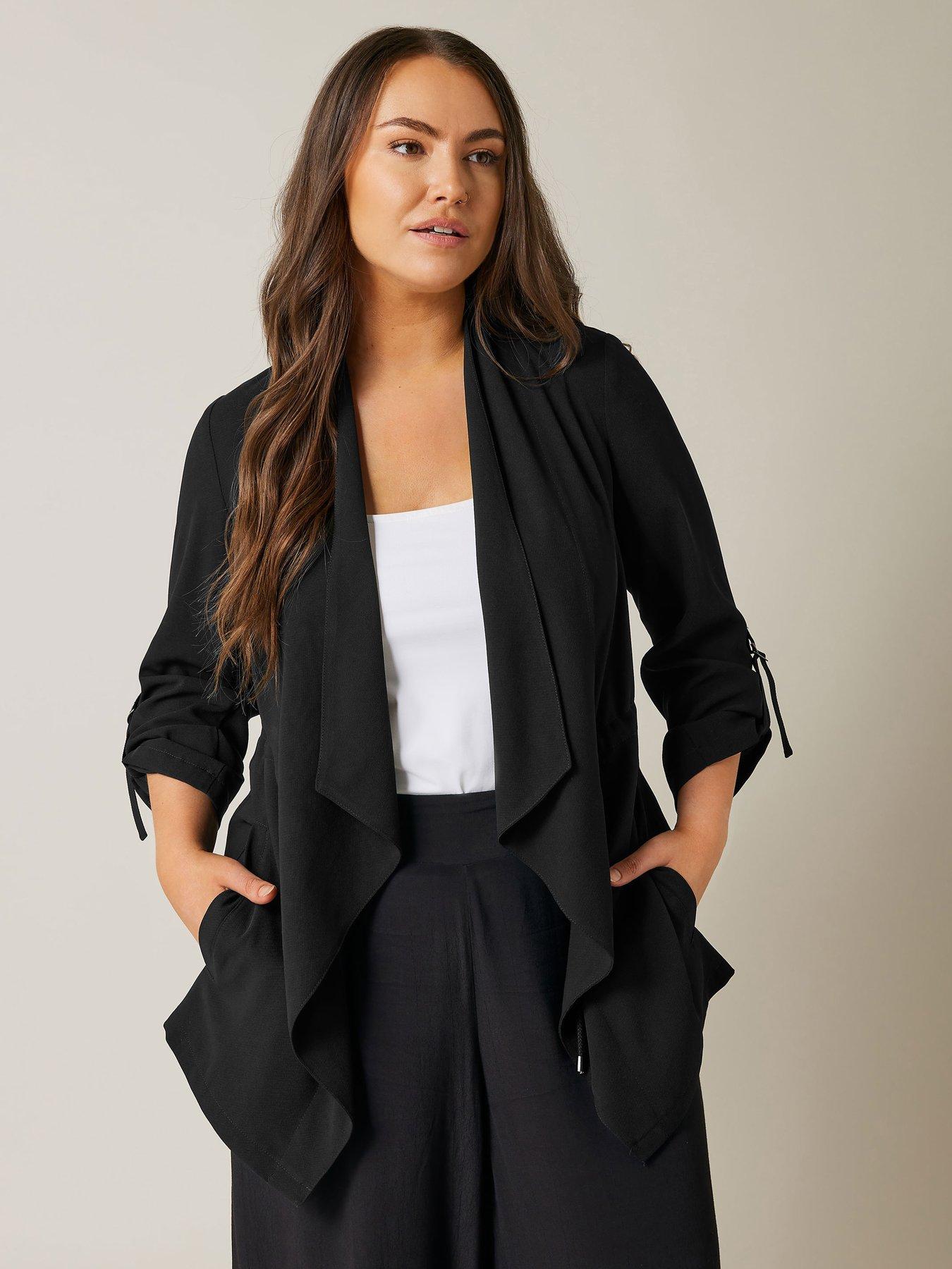 evans-waist-string-waterfall-jacket-black