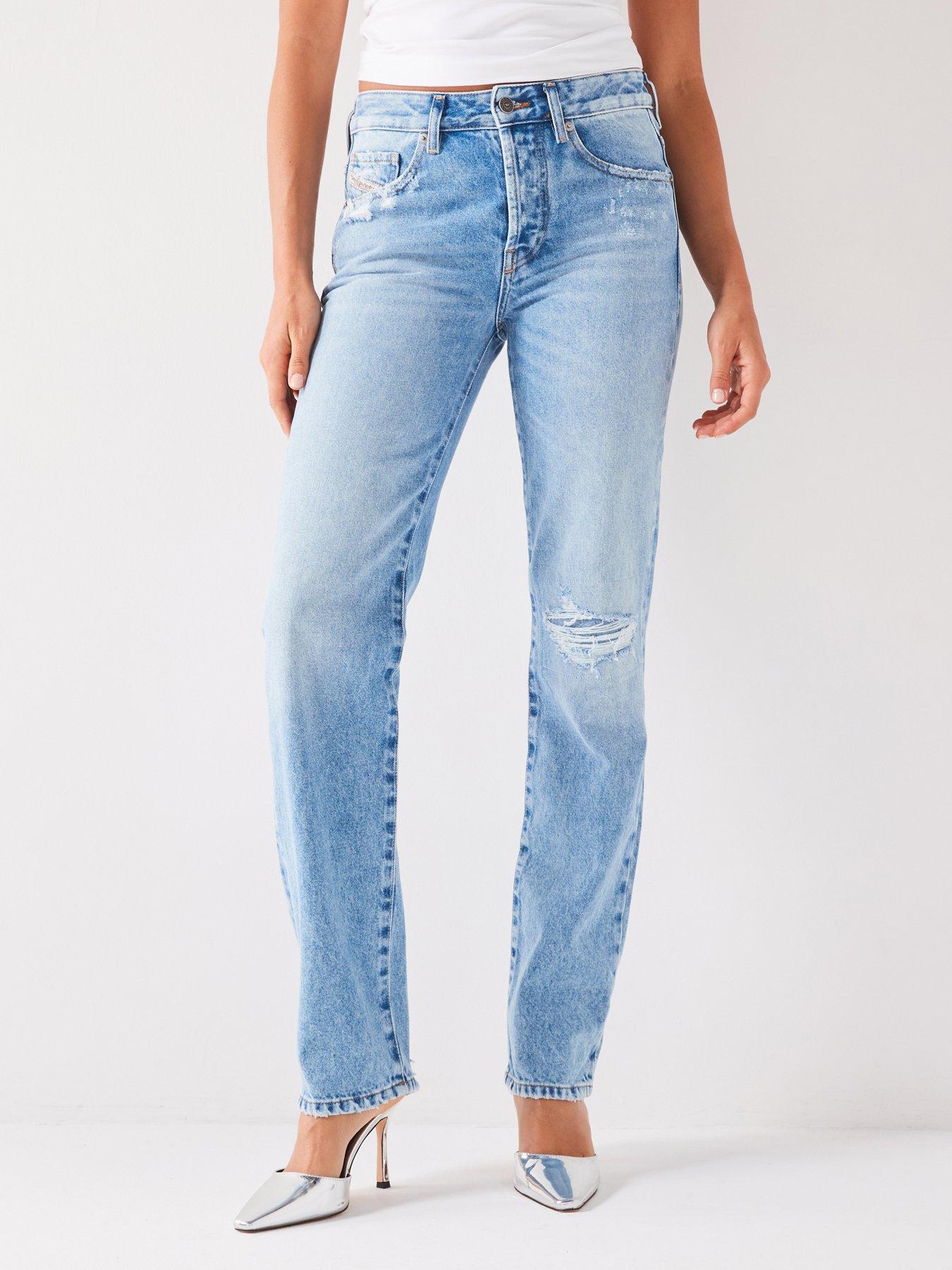 Image 1 of 6 of Diesel D-Mine Straight Fit Jeans - Blue