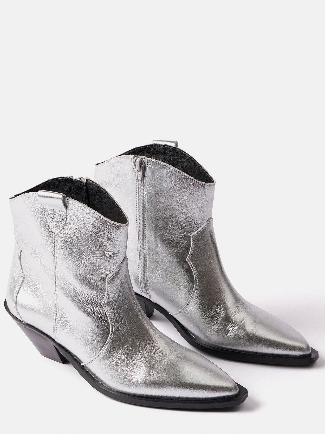 mint-velvet-gae-silver-leather-ankle-bootsstillFront