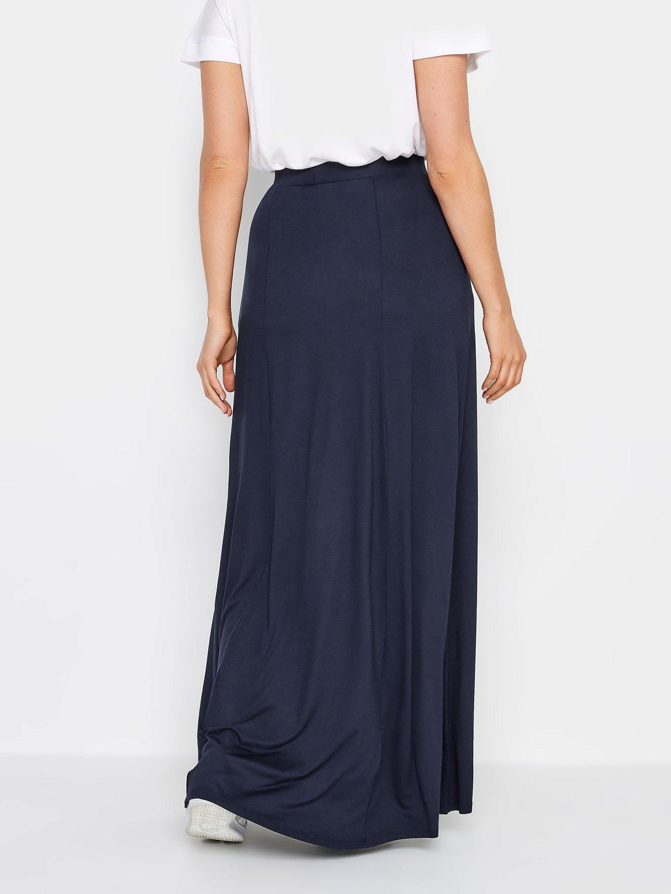 long-tall-sally-tall-navy-fit-and-flare-skirtstillFront