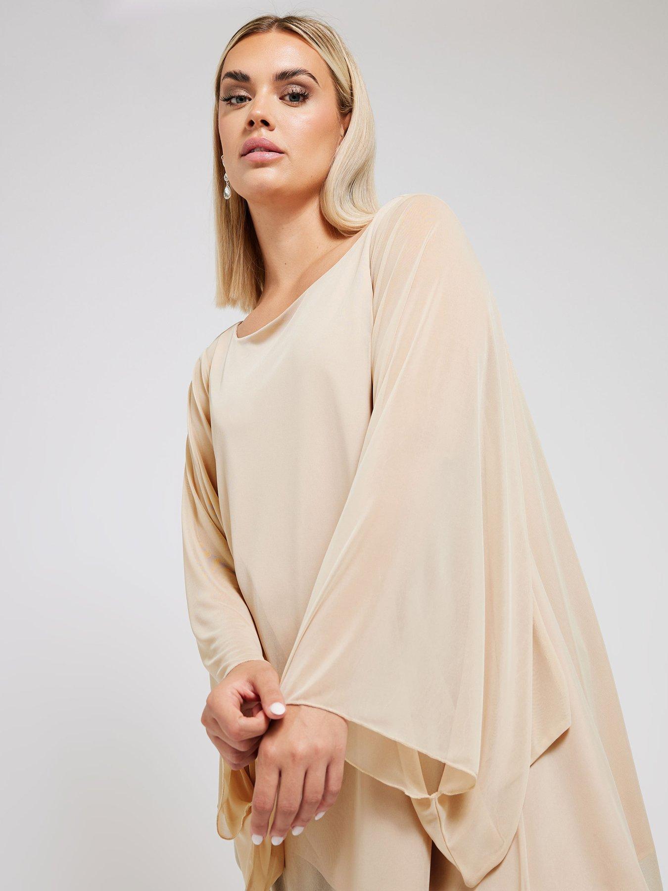 yours-curve-long-sleeve-asymmetric-hem-blouse-naturaloutfit