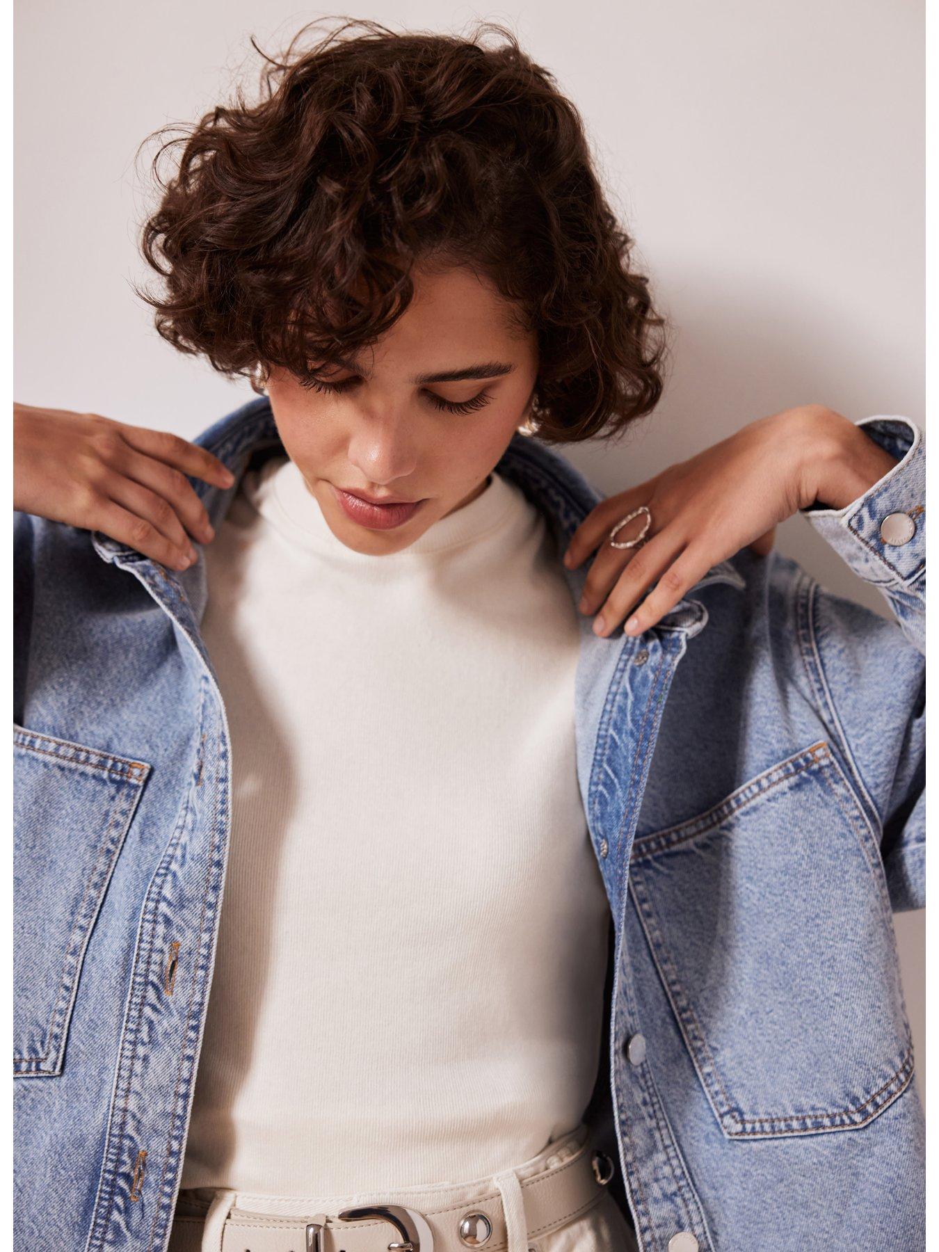 Mint Velvet Indigo Oversized Denim Shacket Very Ireland