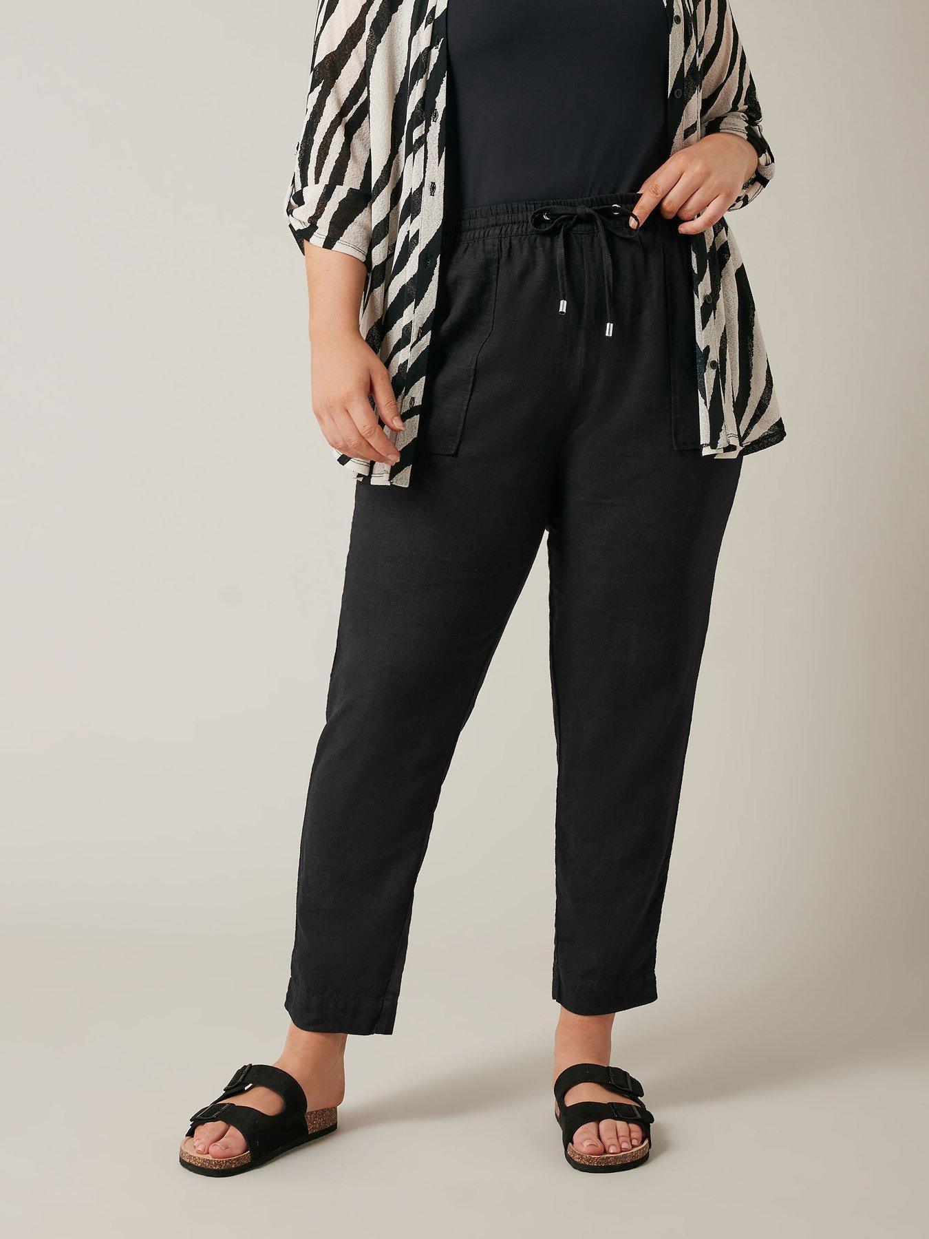 Linen Jogger Black