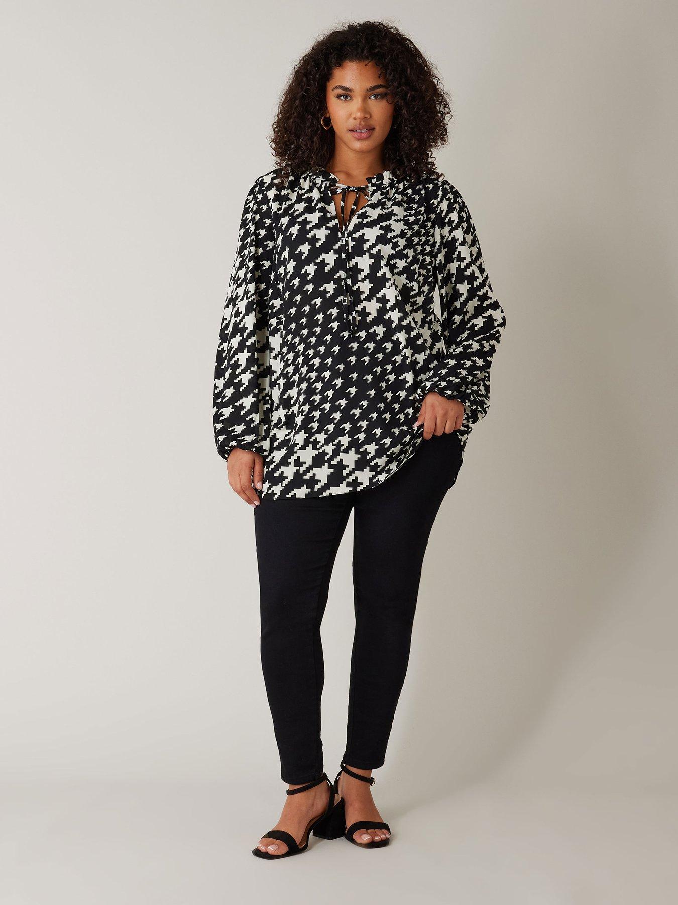 evans-tie-neck-long-sleeve-blouse-blackback