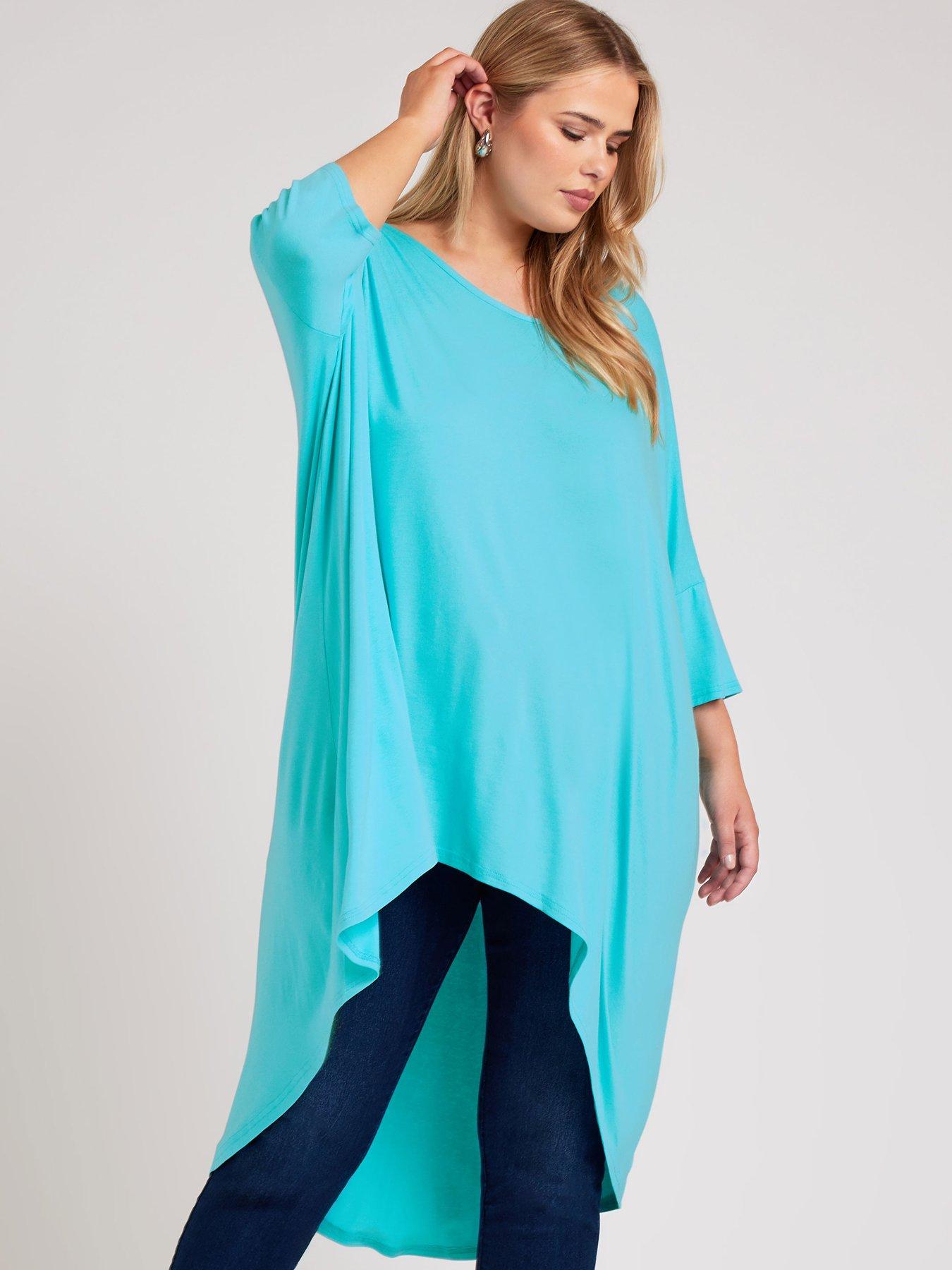 yours-curve-long-back-batwing-tunic-blueoutfit