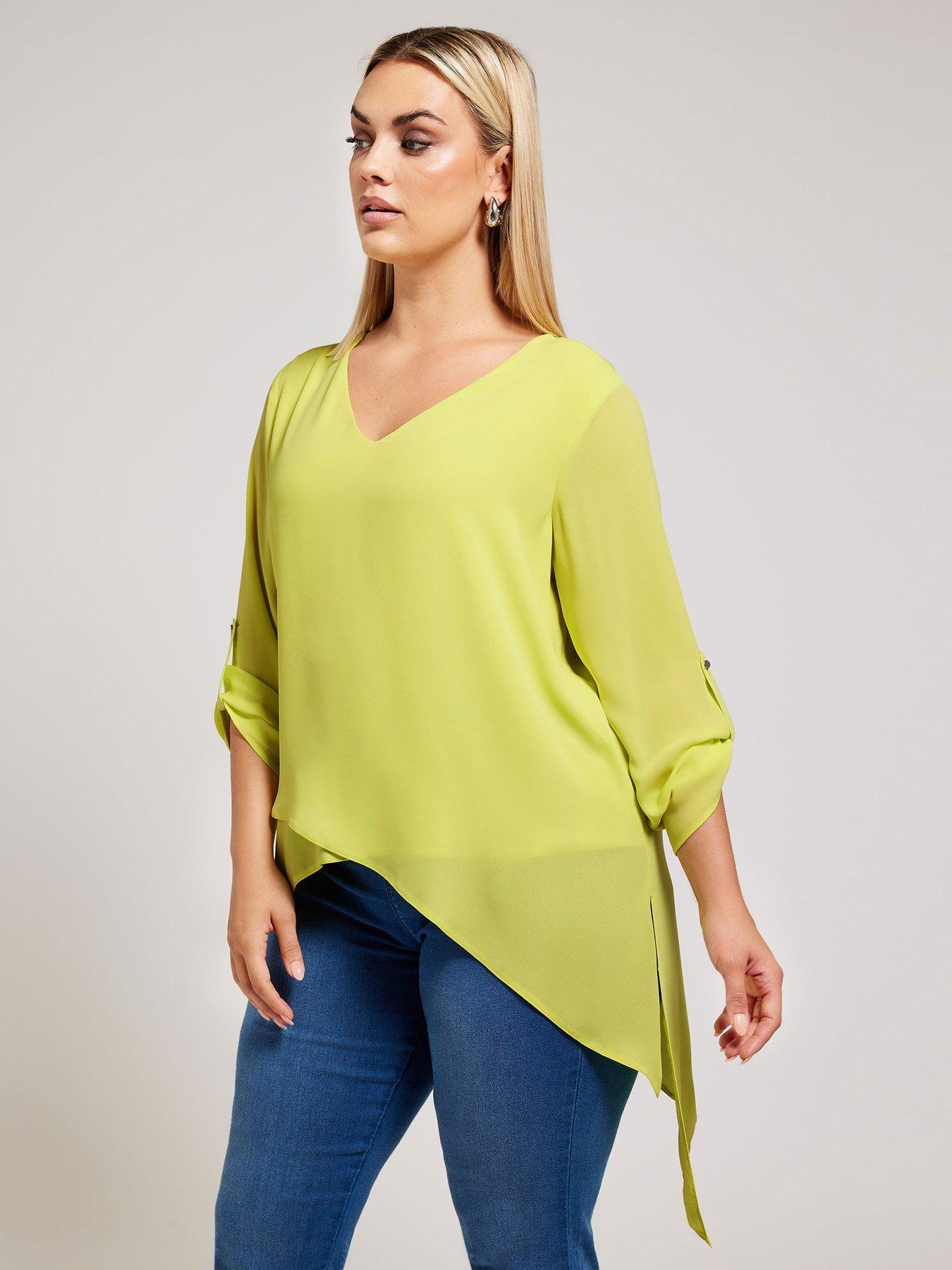 yours-curve-asymmetric-hem-blouse