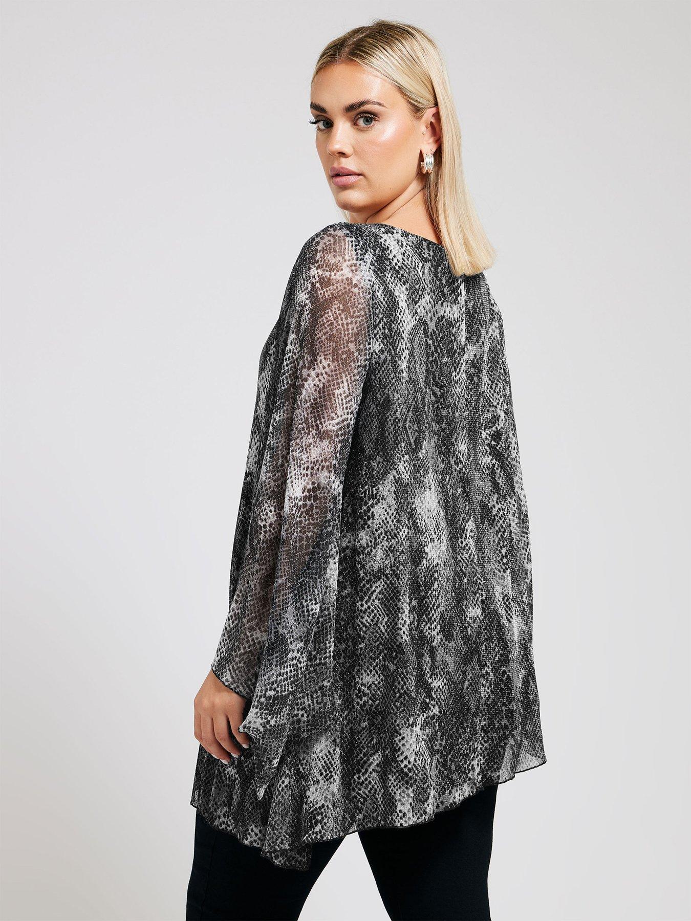 yours-curve-long-sleeve-asymmetric-hem-blouse-grey-snakeprintstillFront