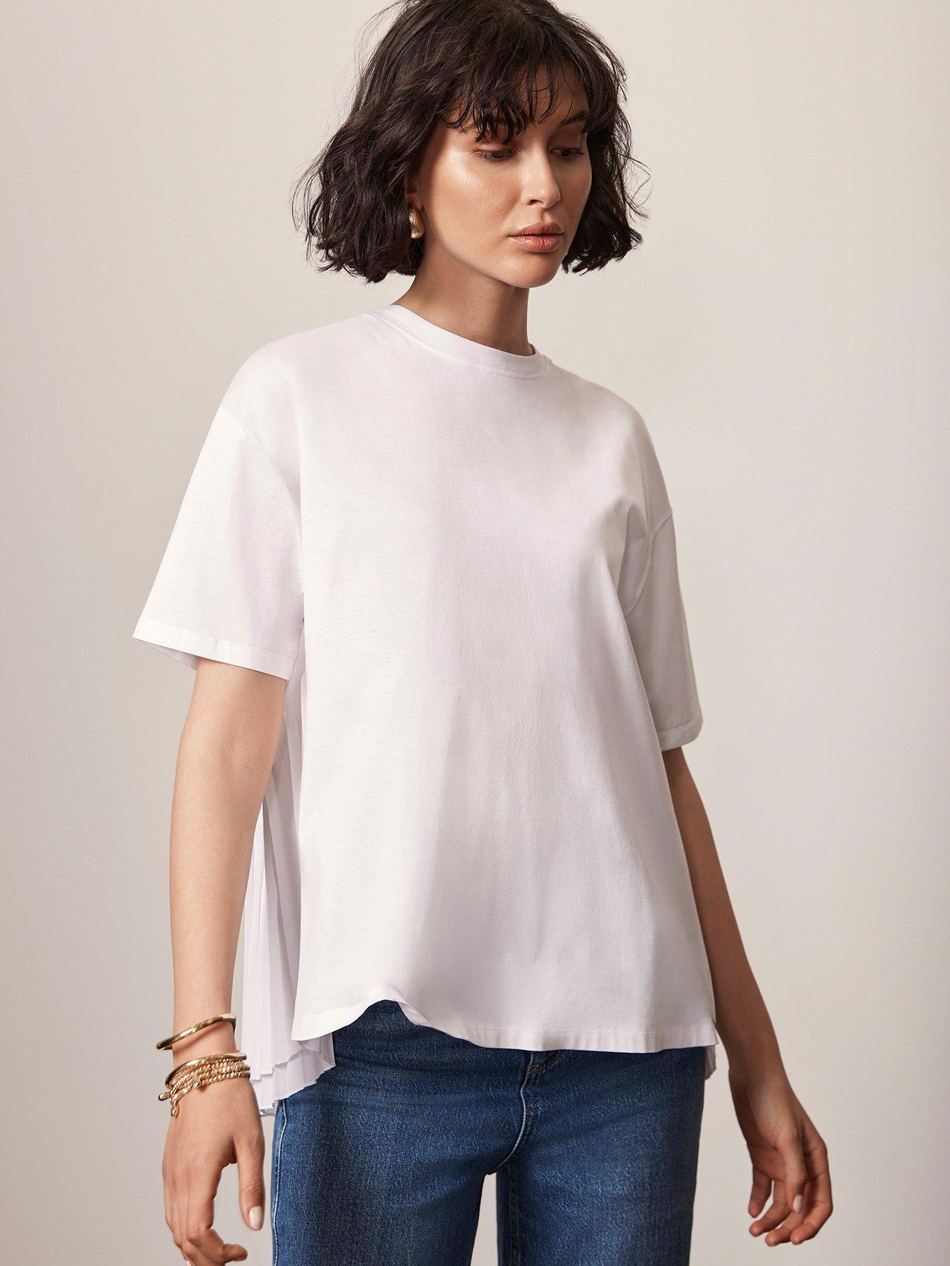 Mint Velvet Seam Detail Shirt, Ivory, XS