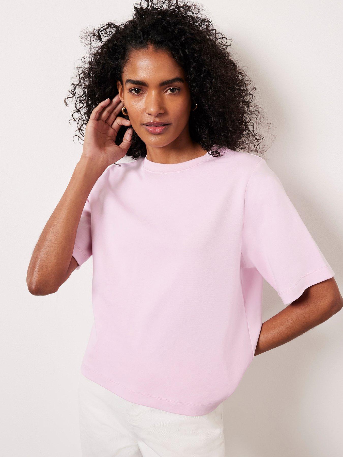 mint velvet pink oversized shirt