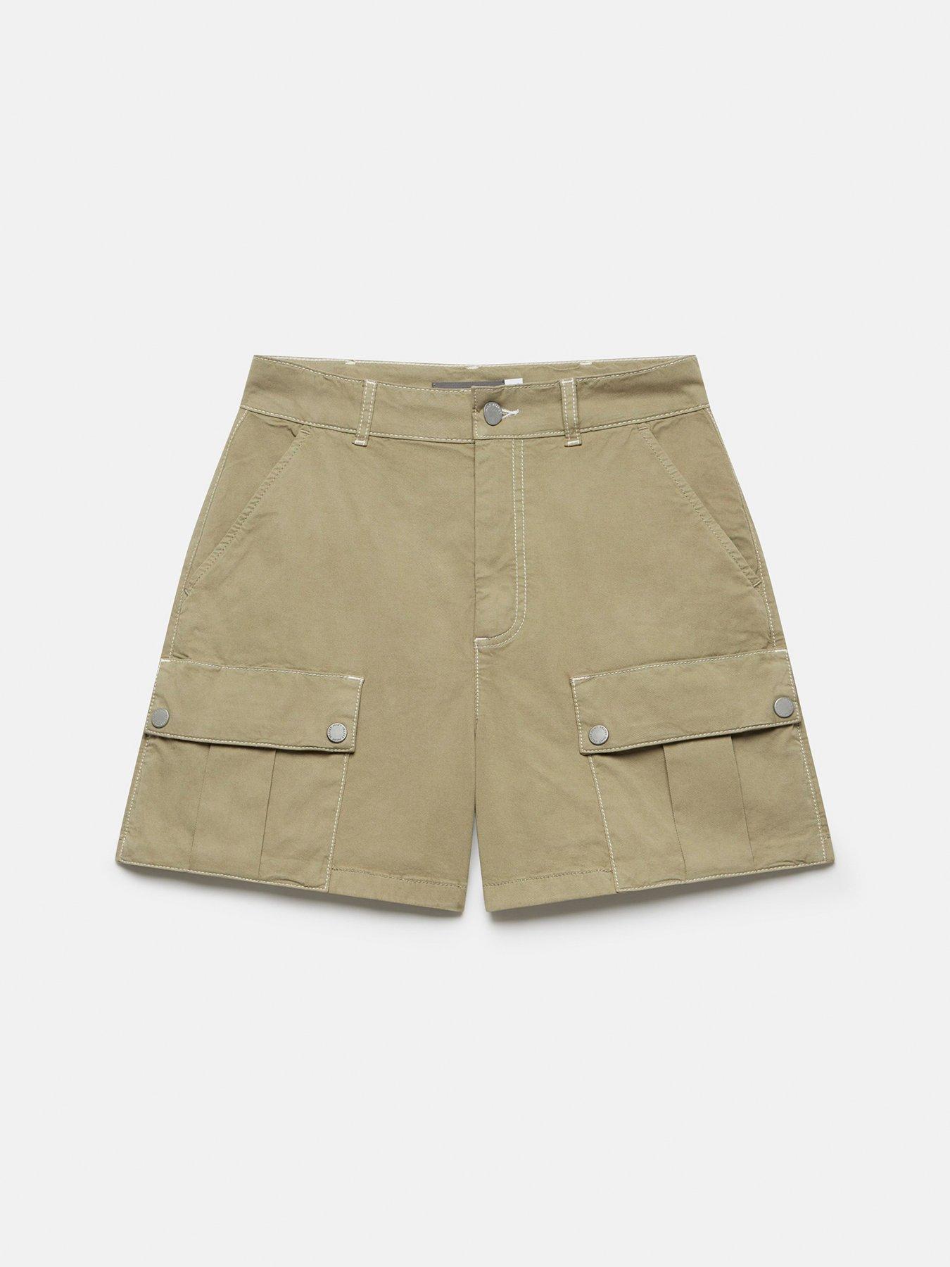 mint-velvet-khaki-casual-cargo-shortdetail