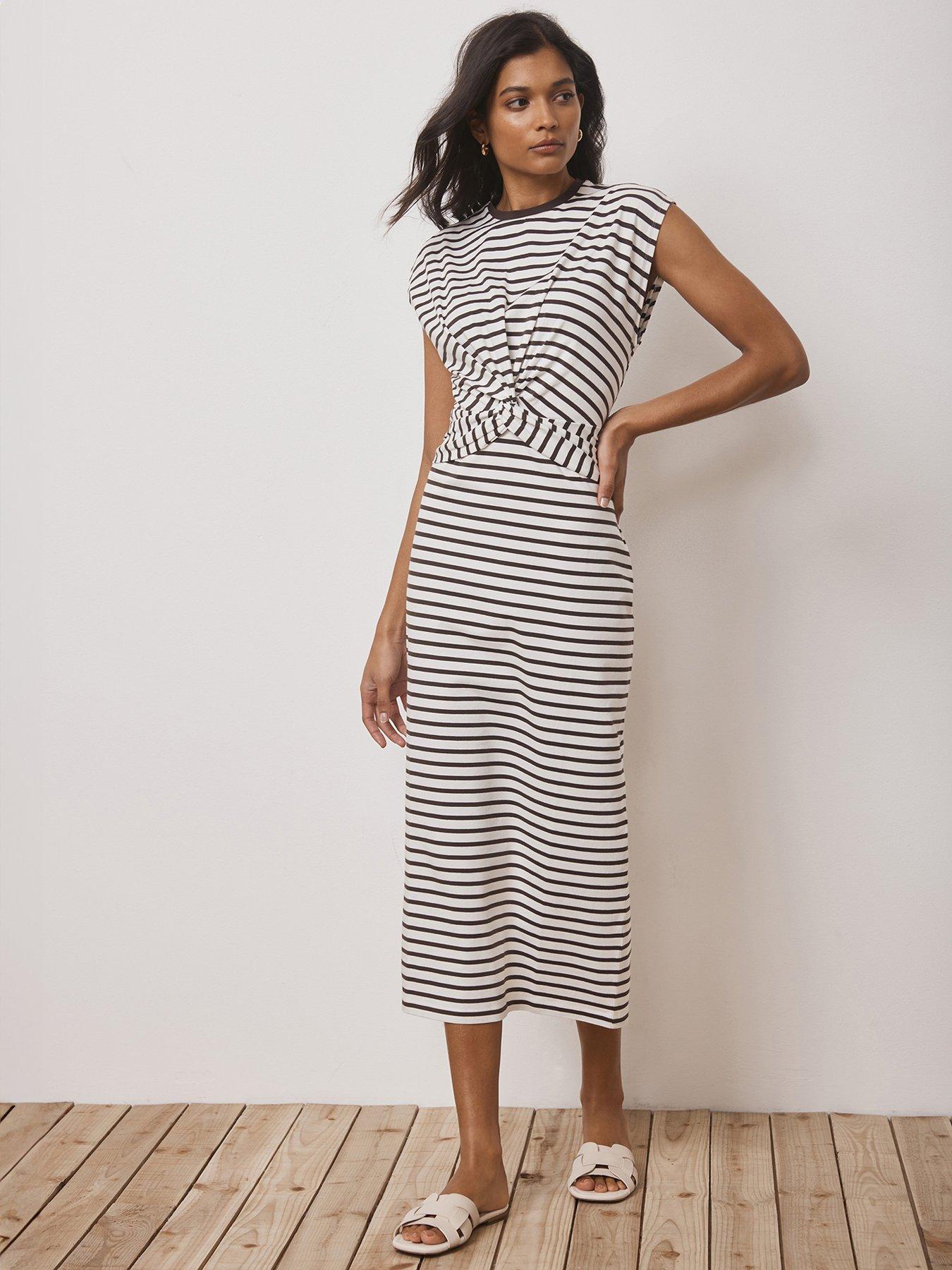 mint-velvet-twist-stripe-jersey-dress