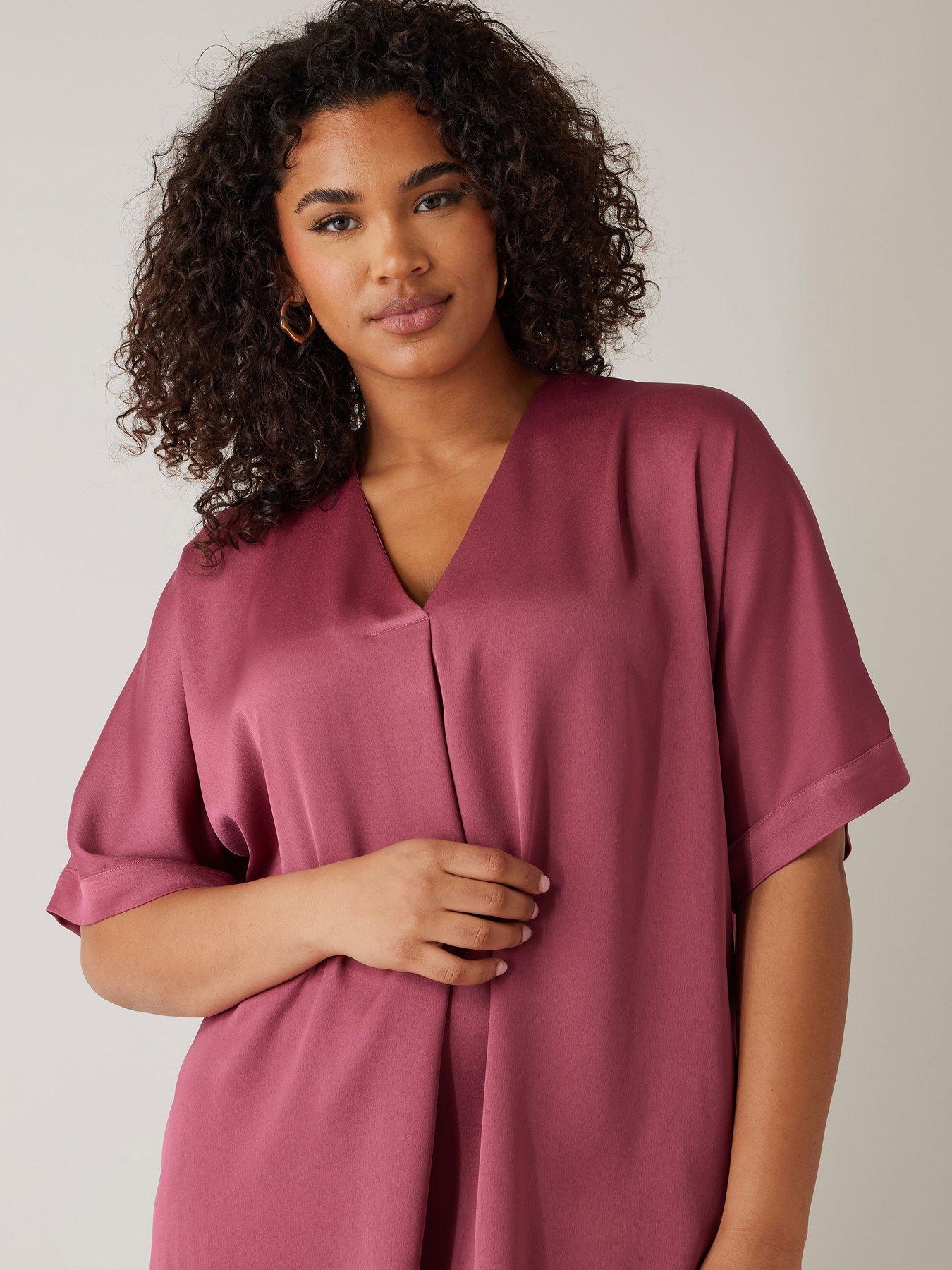 evans-v-neck-blouse-dusky-pinkoutfit