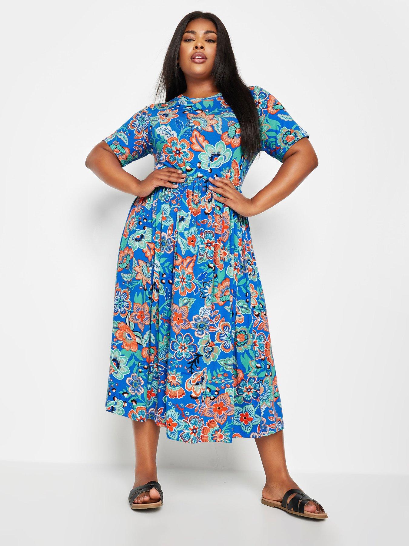 yours-curve-throw-on-smock-dress-blue-summer-block-floralback