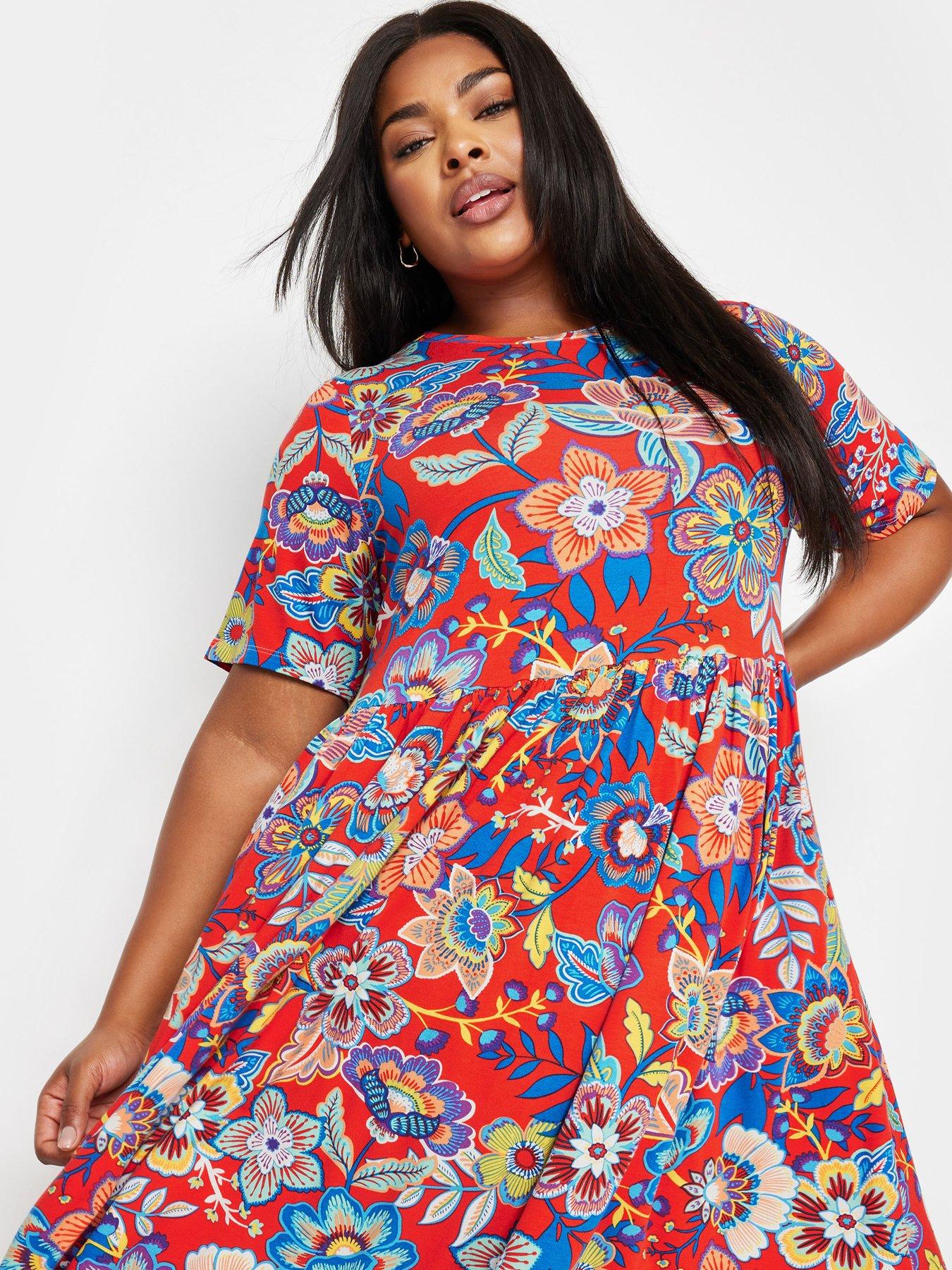 yours-curve-throw-on-smock-block-floral-dress-redoutfit