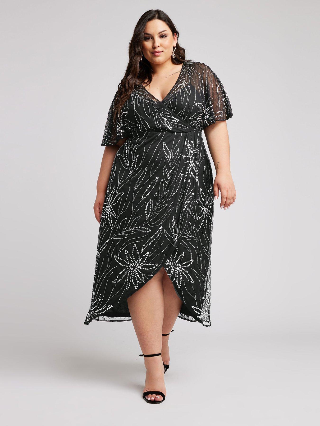 yours-curve-luxe-wrap-maxi-dress-blackback