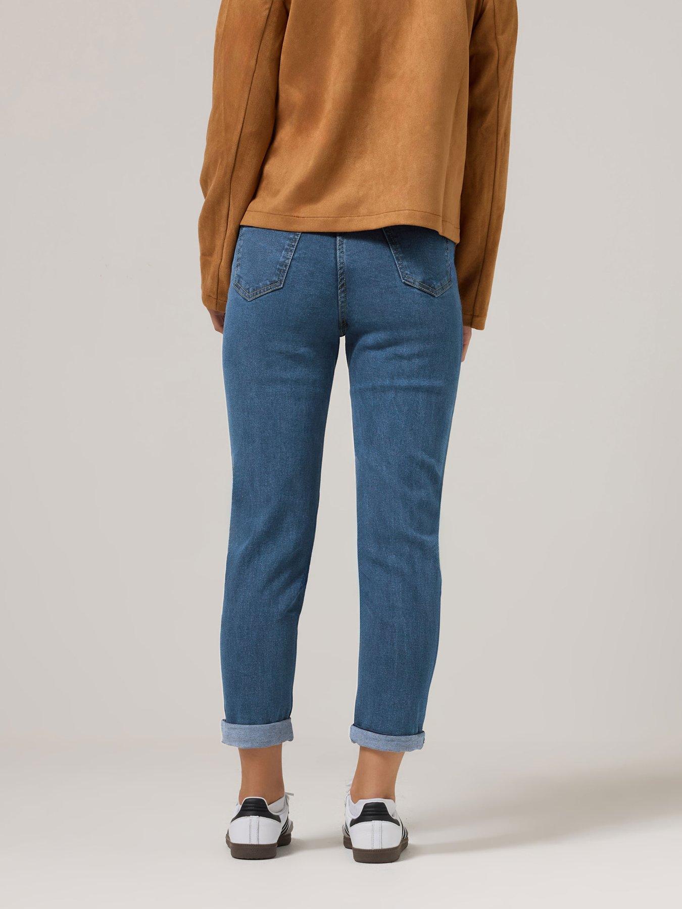 Image 2 of 4 of PixieGirl Petite Mid Blue Mom Jean