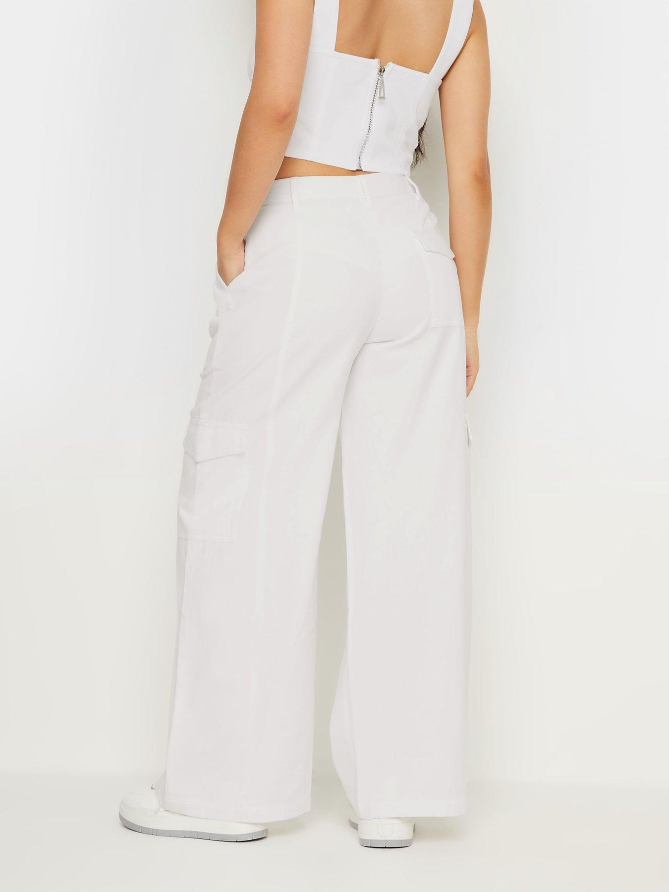 pixiegirl-petite-cargo-trouser-whitestillFront