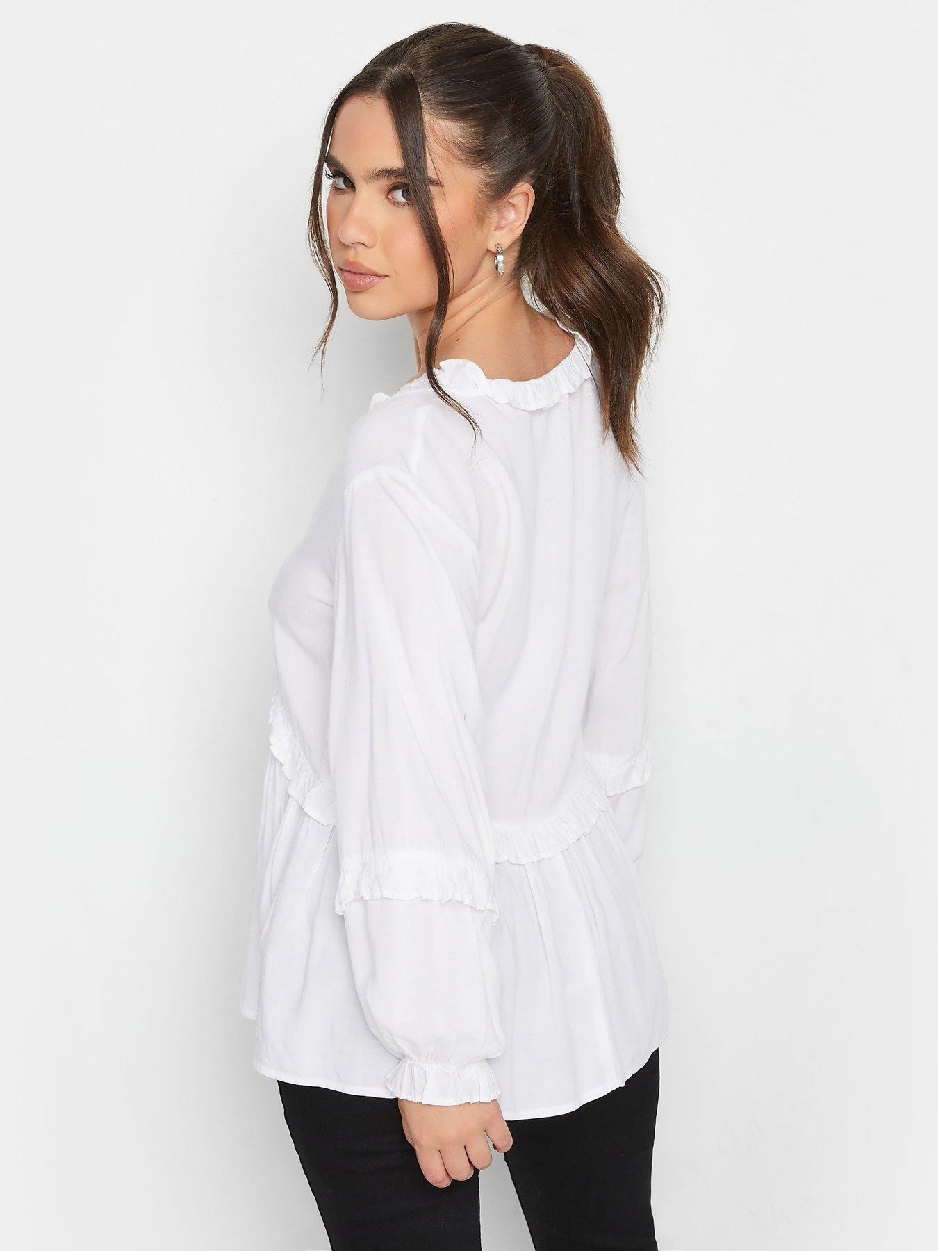 pixiegirl-petite-ivory-ls-frill-smock-topstillFront