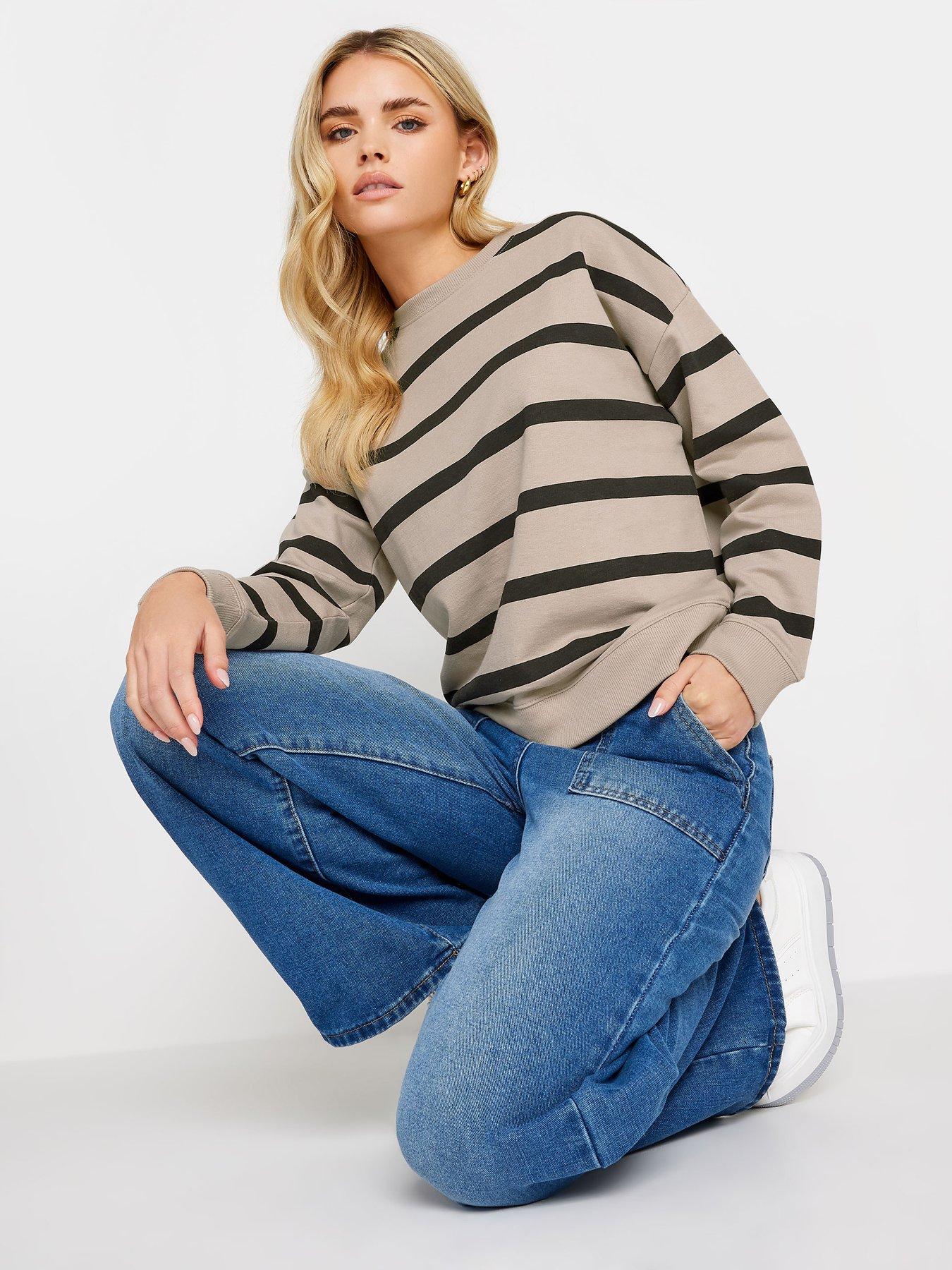 pixiegirl-petite-mocha-stripe-sweatshirt