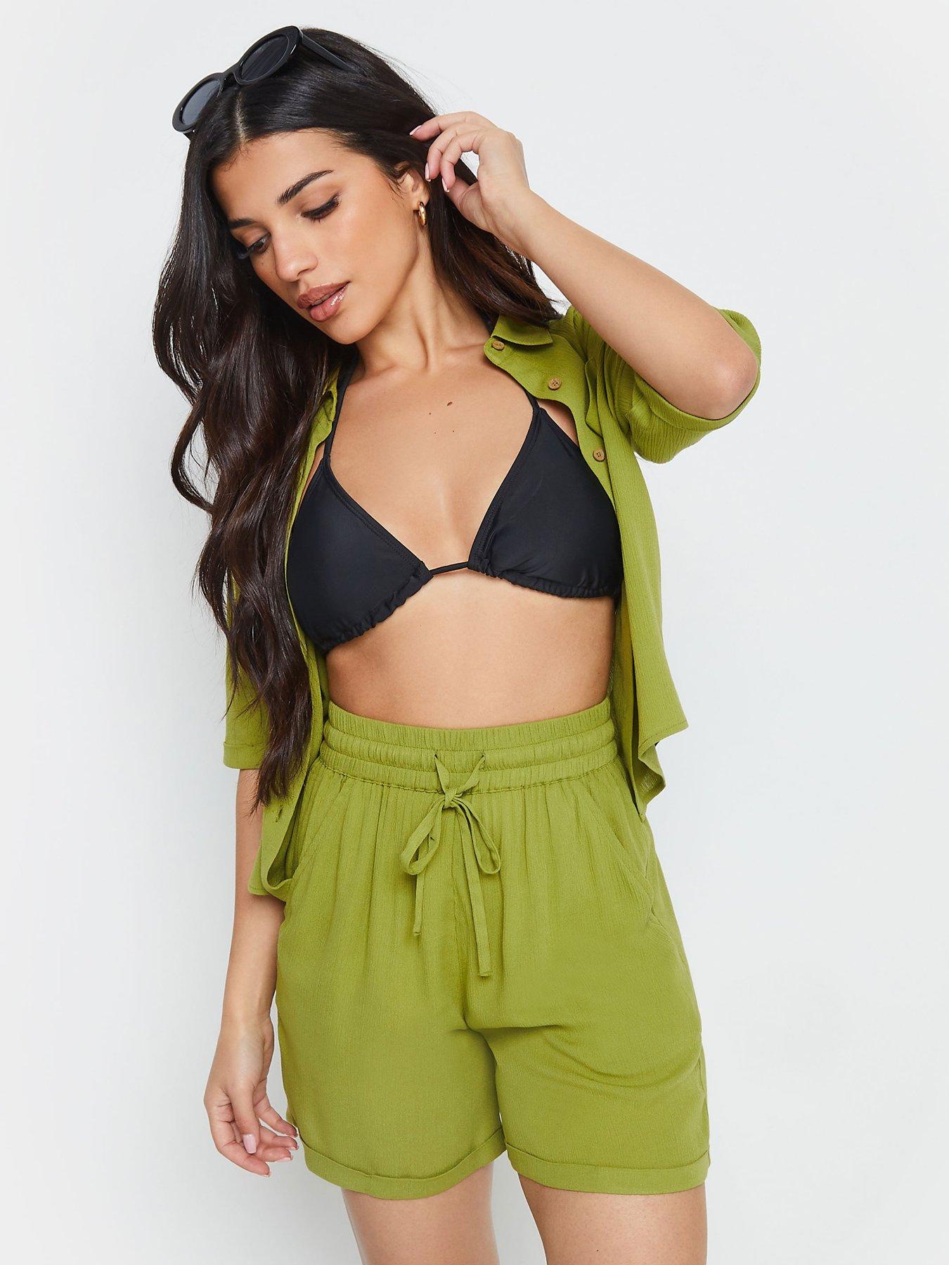 pixiegirl-petite-crinkle-short-olive