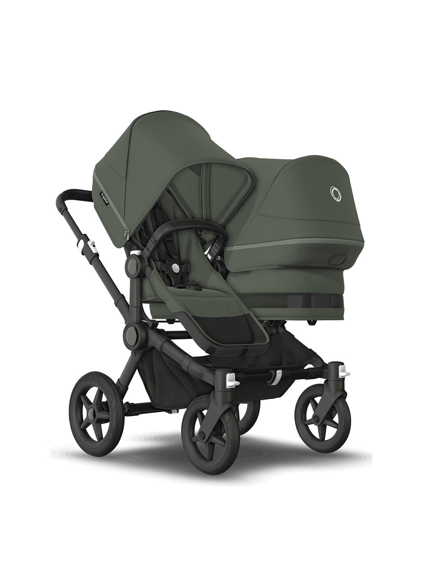 bugaboo-donkey-5-duo-complete-pushchair-blackforest-green-forest-green